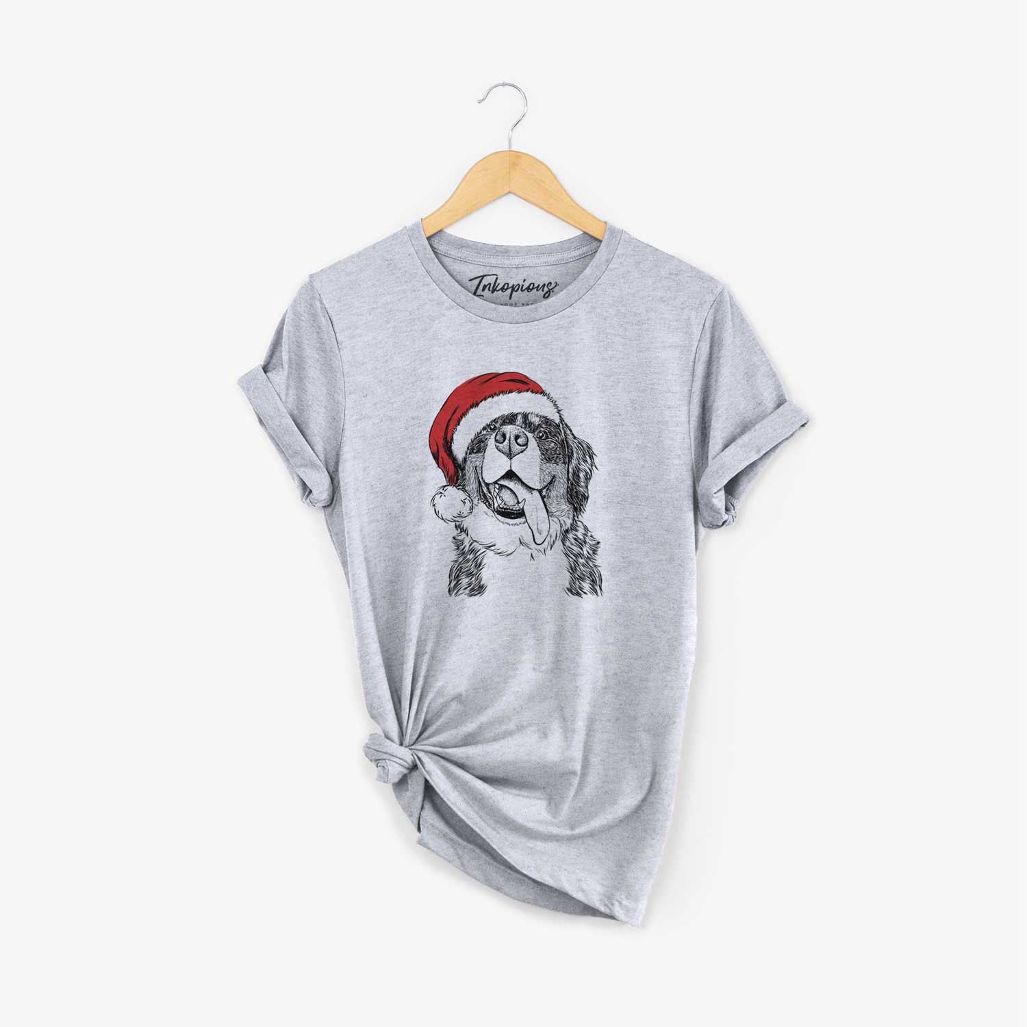 Santa Theo the Bernese Mountain Dog - Unisex Crewneck