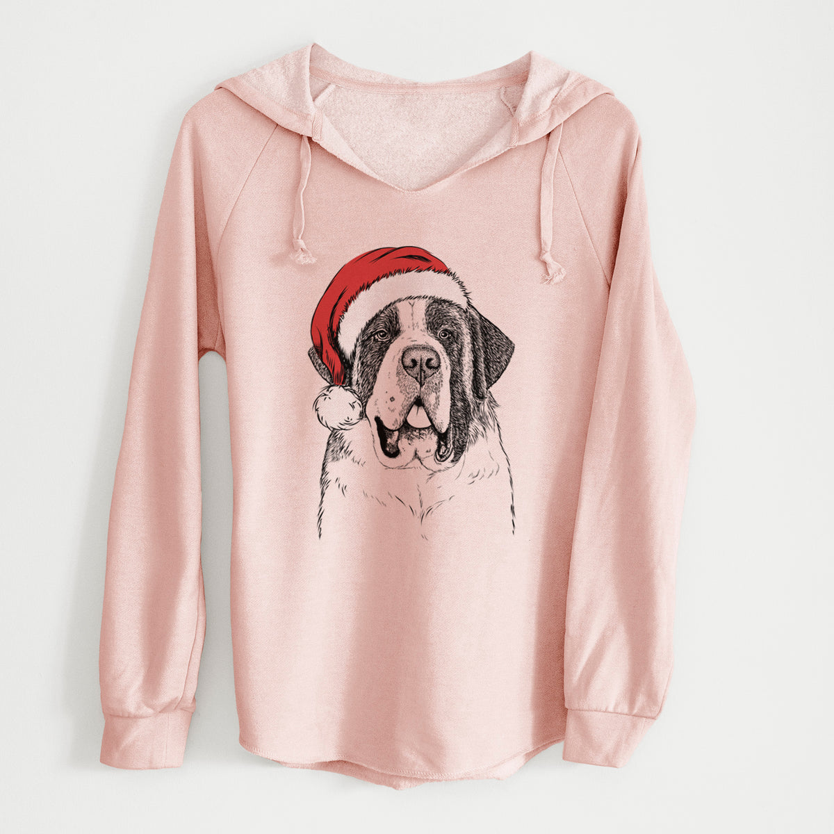 Santa Thor the Saint Bernard - Cali Wave Hooded Sweatshirt