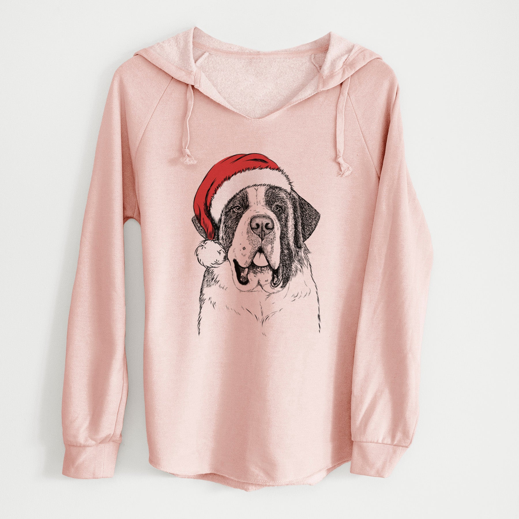 Santa Thor the Saint Bernard - Cali Wave Hooded Sweatshirt