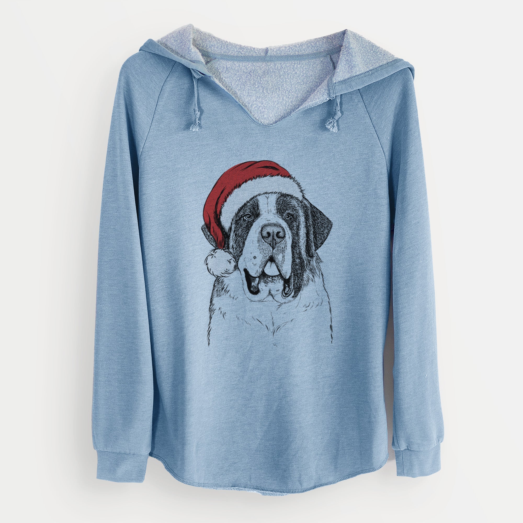 Santa Thor the Saint Bernard - Cali Wave Hooded Sweatshirt