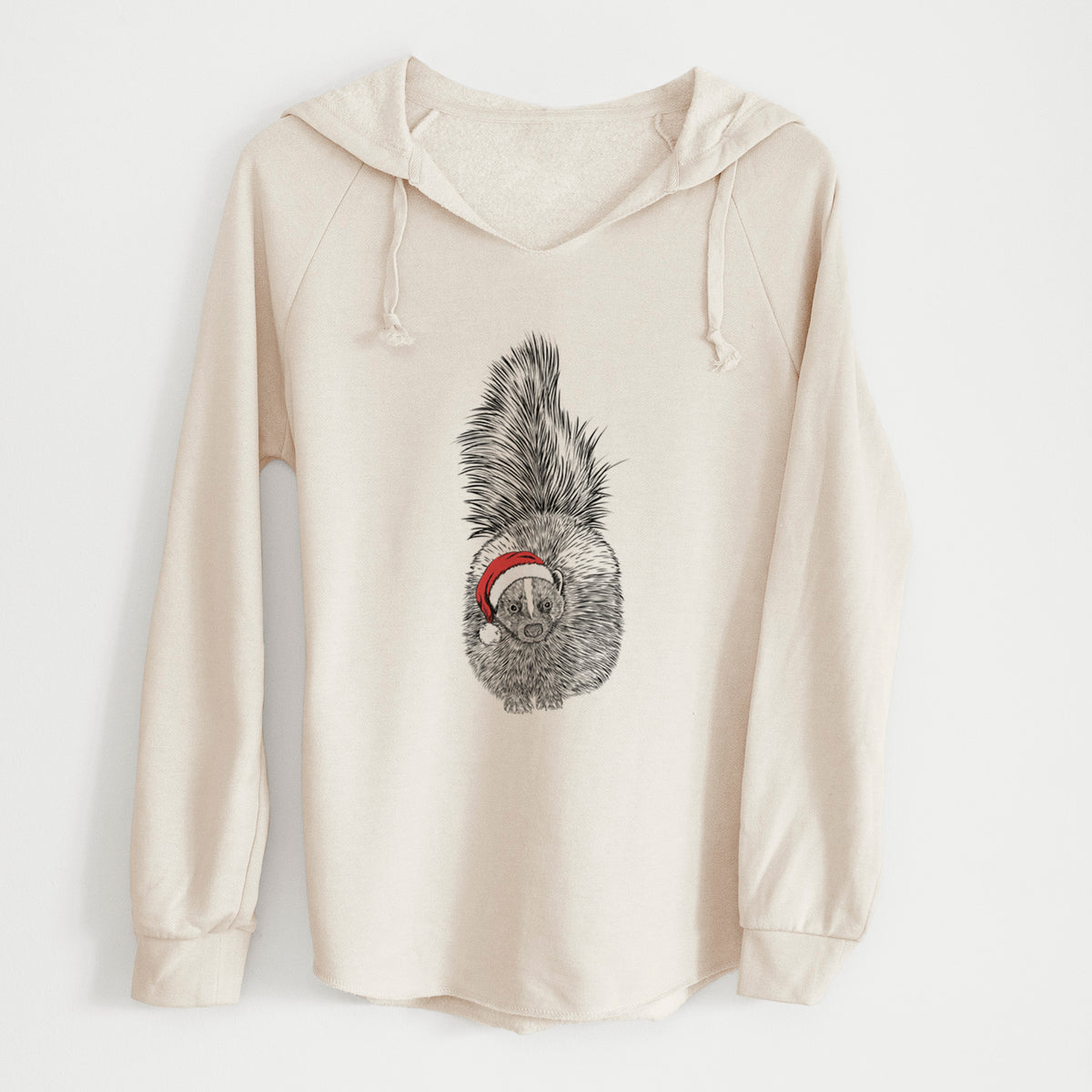 Santa Tibbs the Skunk - Cali Wave Hooded Sweatshirt