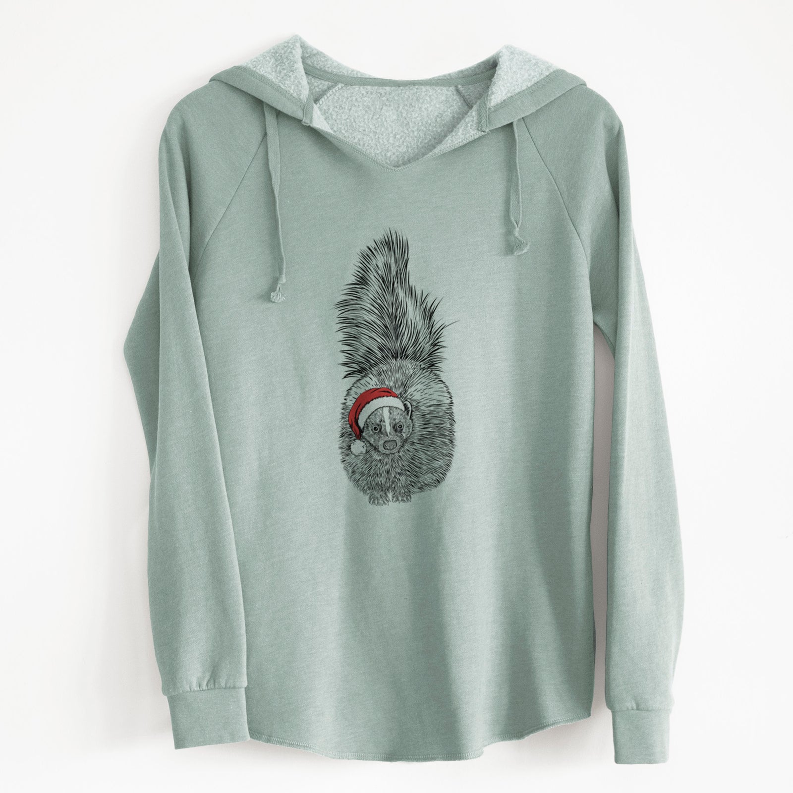 Santa Tibbs the Skunk - Cali Wave Hooded Sweatshirt