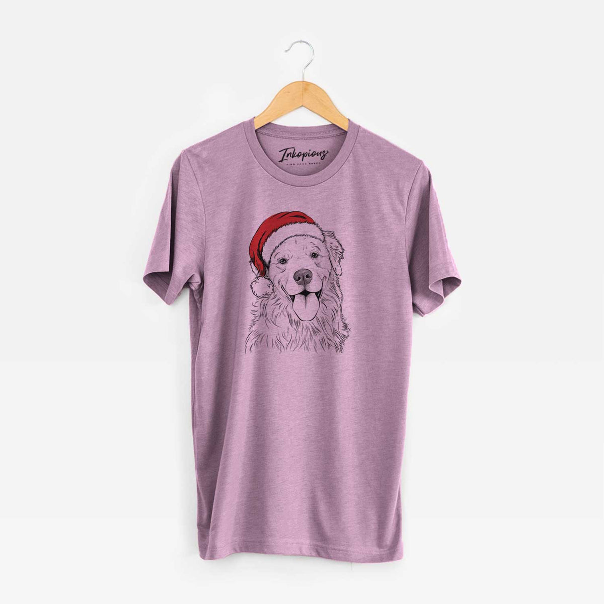 Santa Ticket the Golden Retriever - Unisex Crewneck