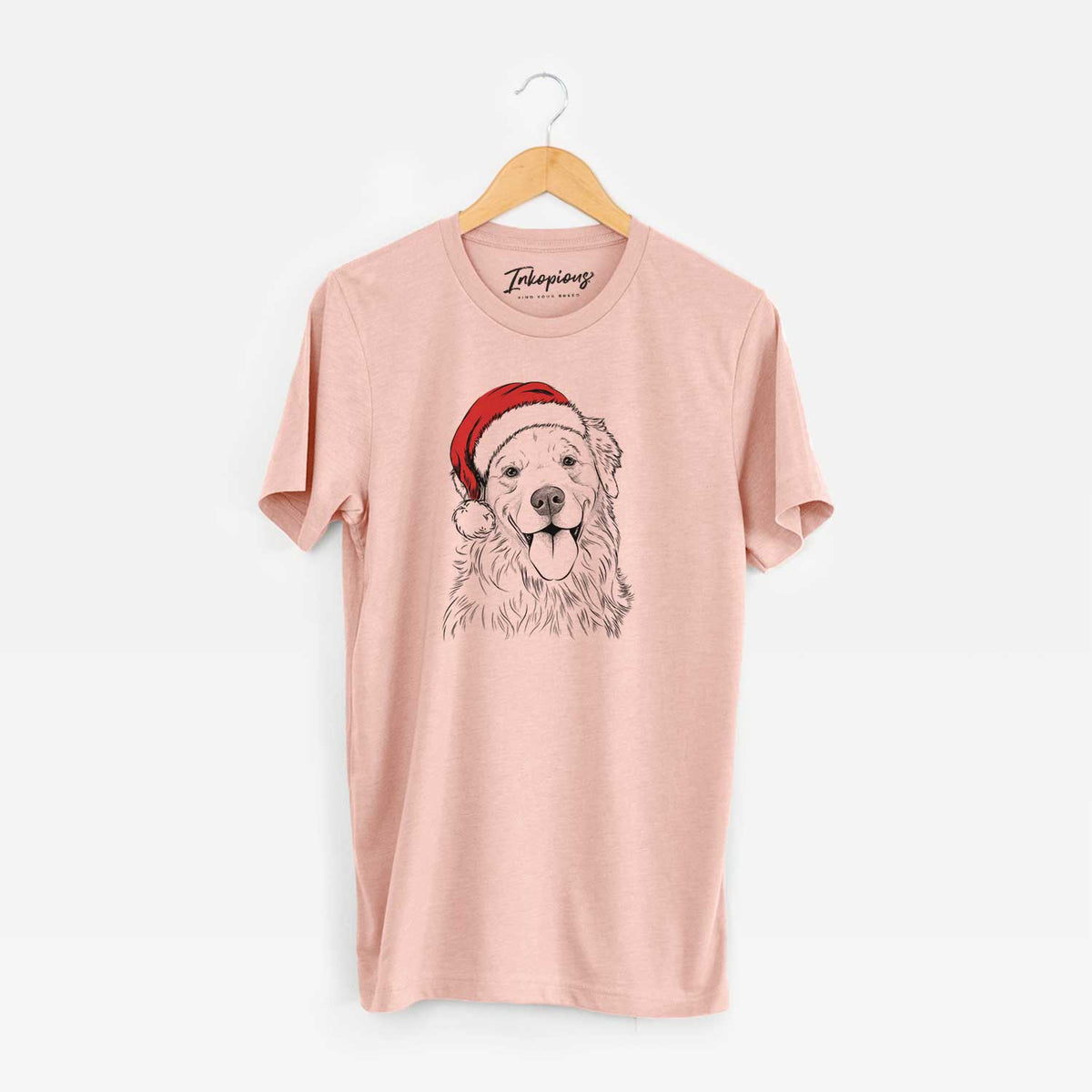 Santa Ticket the Golden Retriever - Unisex Crewneck