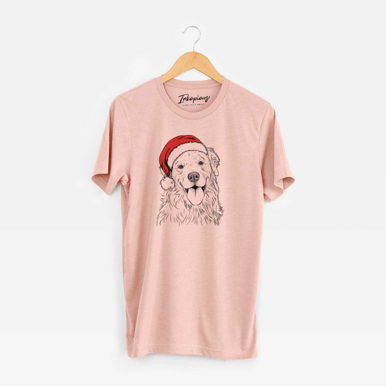 Santa Ticket the Golden Retriever - Unisex Crewneck