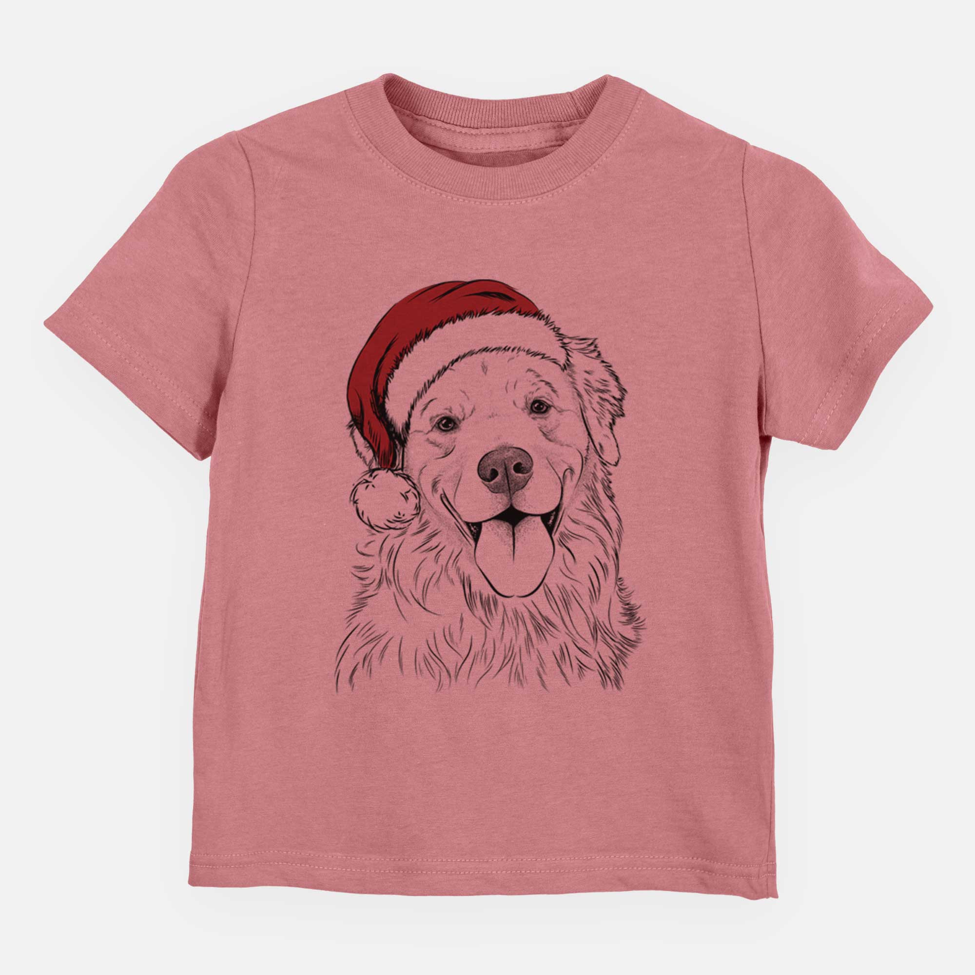 Santa Ticket the Golden Retriever - Kids/Youth/Toddler Shirt