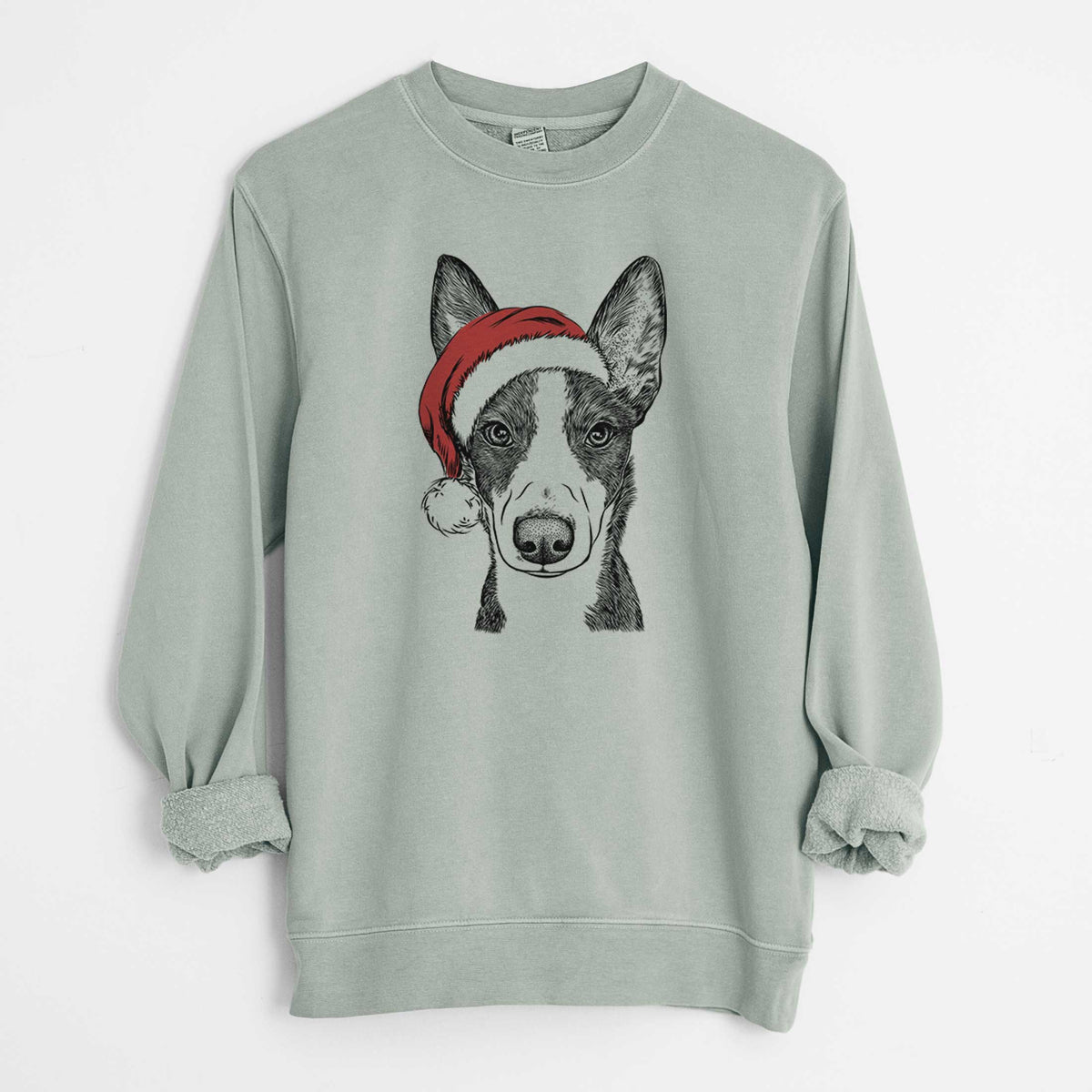 Santa Tigm the Bippet - Unisex Pigment Dyed Crew Sweatshirt