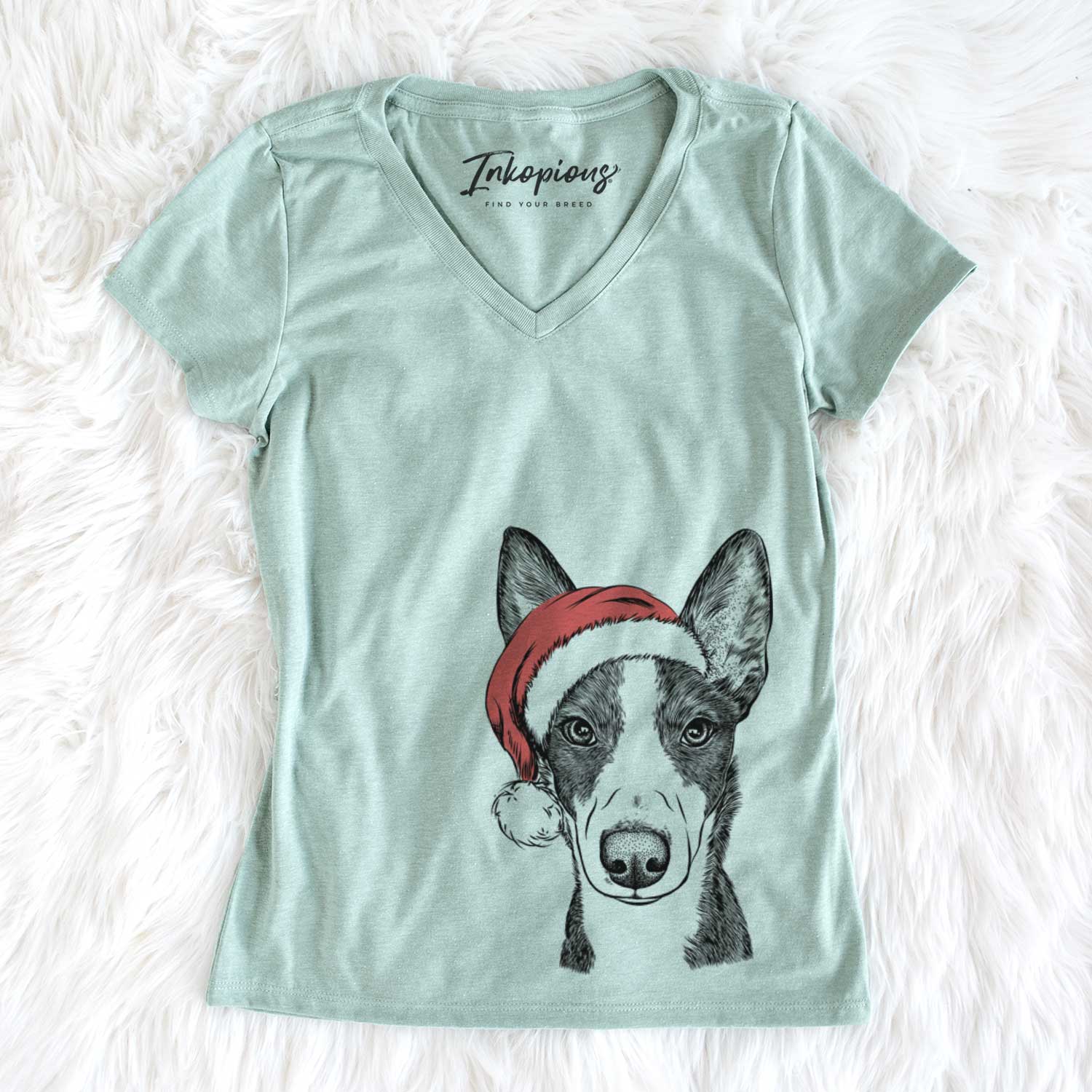 Santa Tigm the Bippet - Women's V-neck Shirt