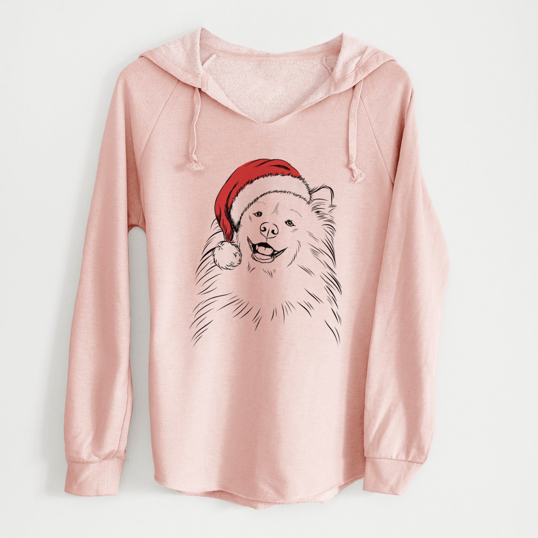 Santa Tillie the Samoyed - Cali Wave Hooded Sweatshirt