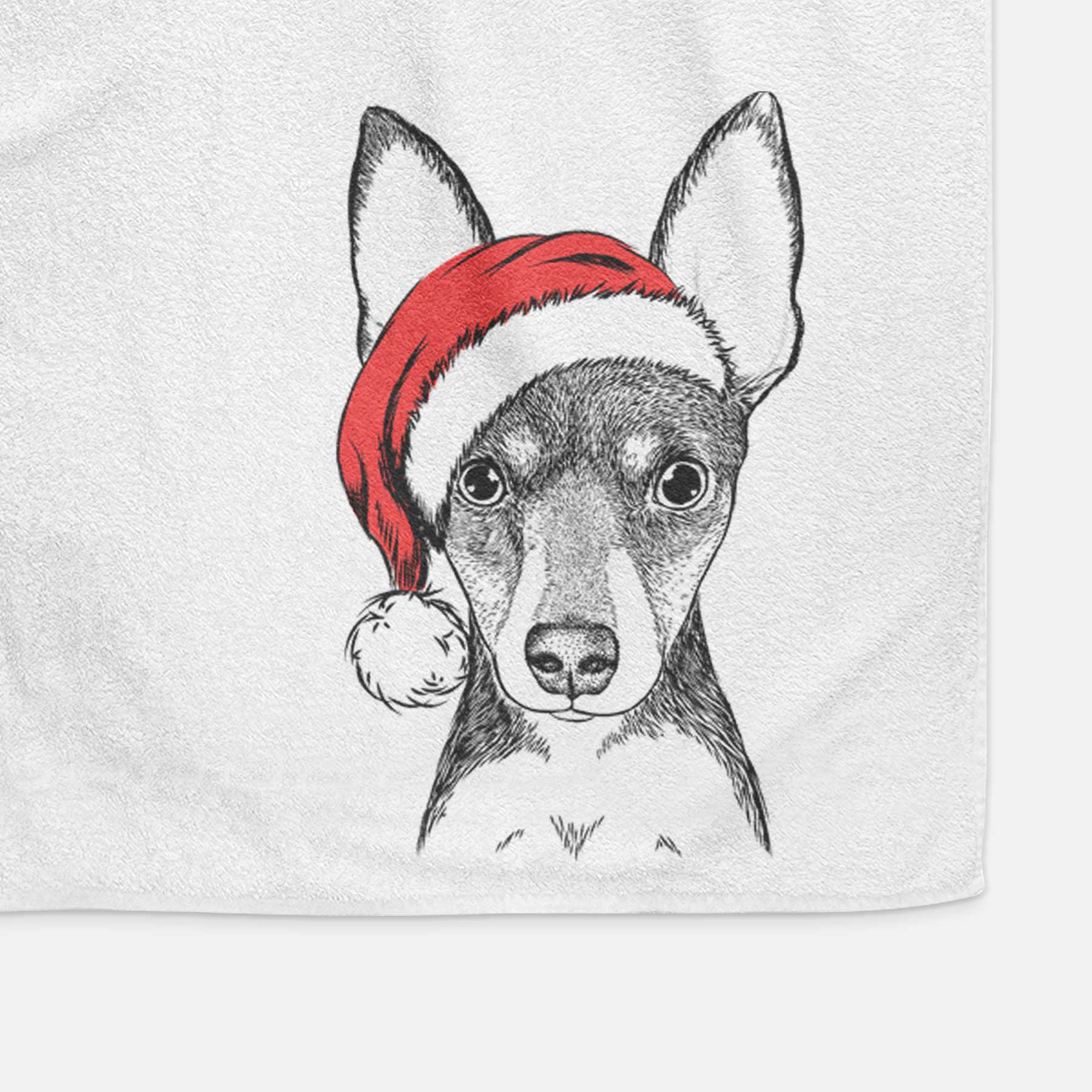 Tiny the Toy Fox Terrier Decorative Hand Towel