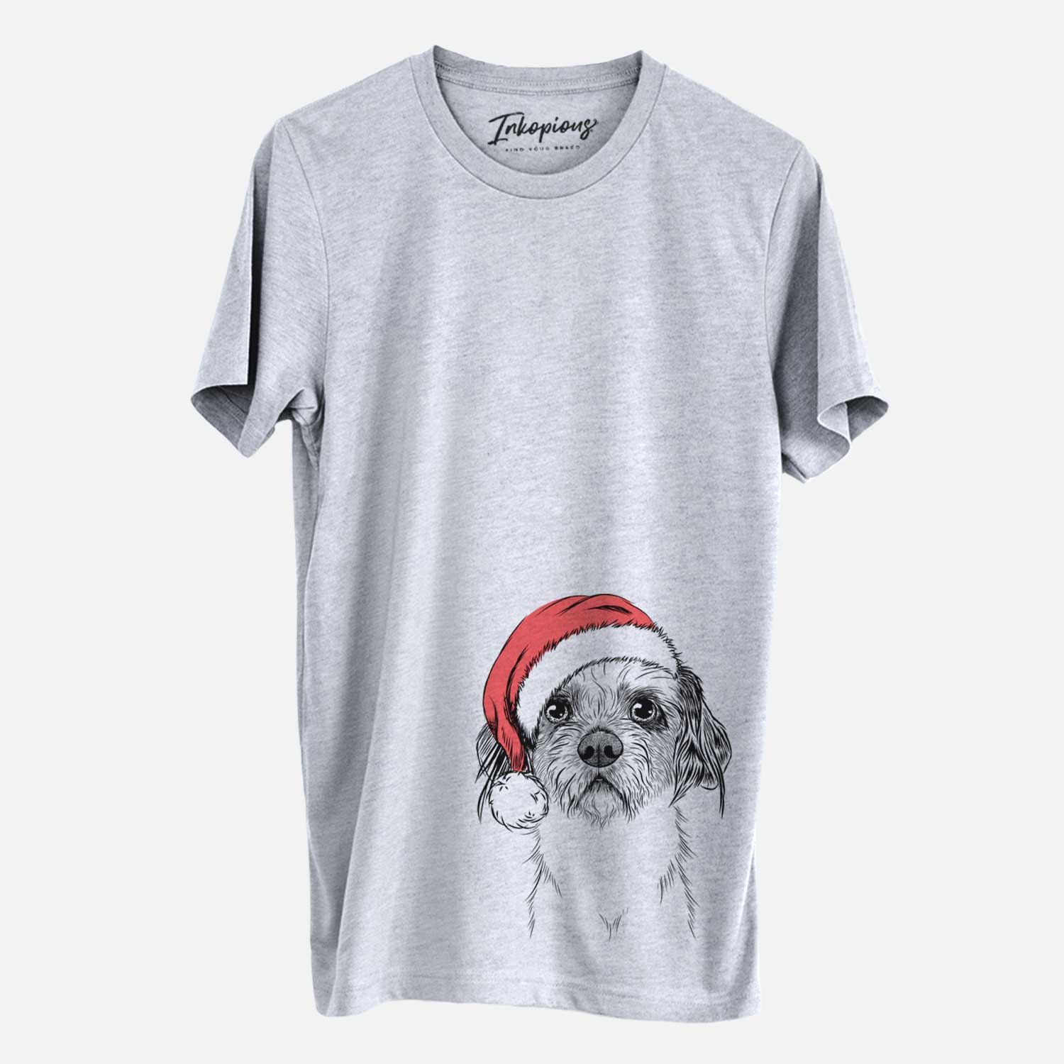 Santa Tiny Tucker the Mixed Breed - Unisex Crewneck