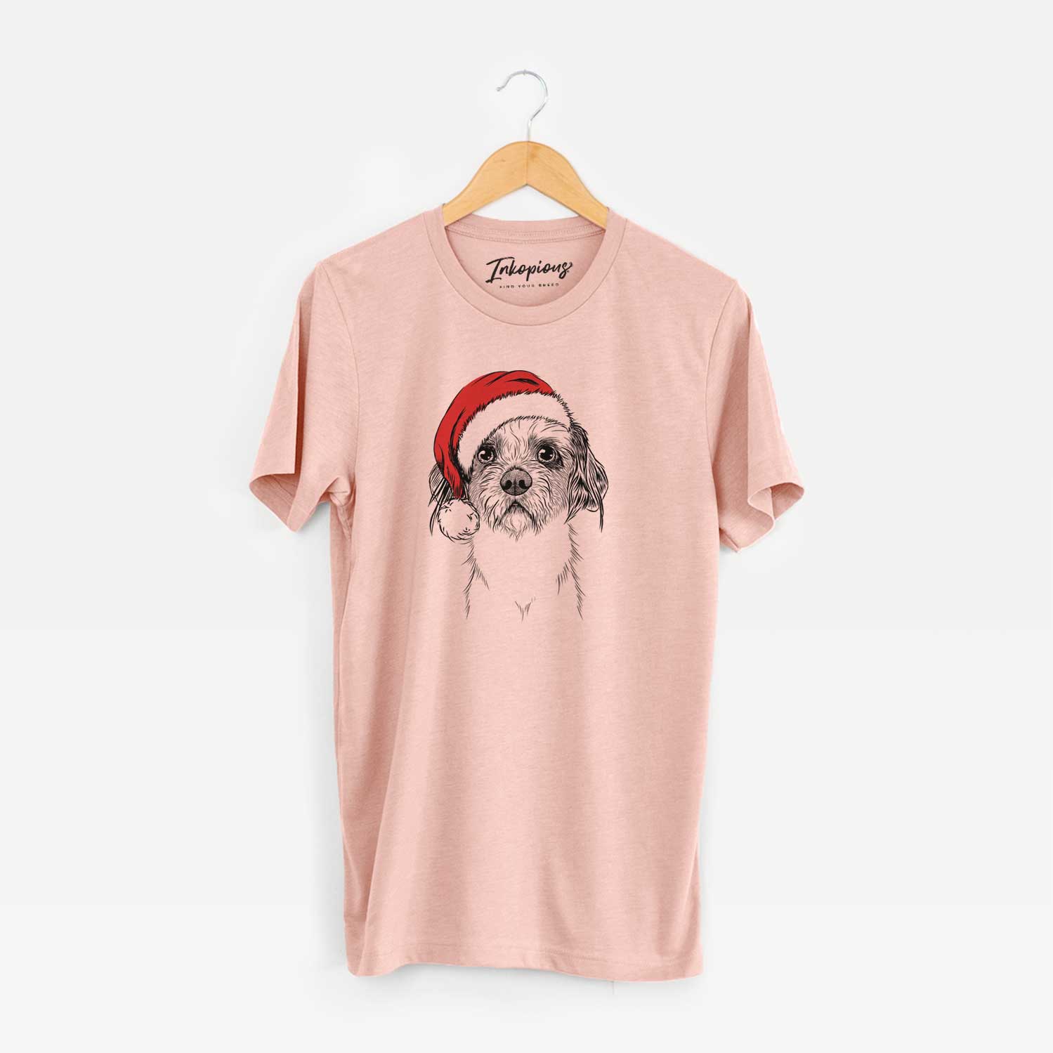 Santa Tiny Tucker the Mixed Breed - Unisex Crewneck