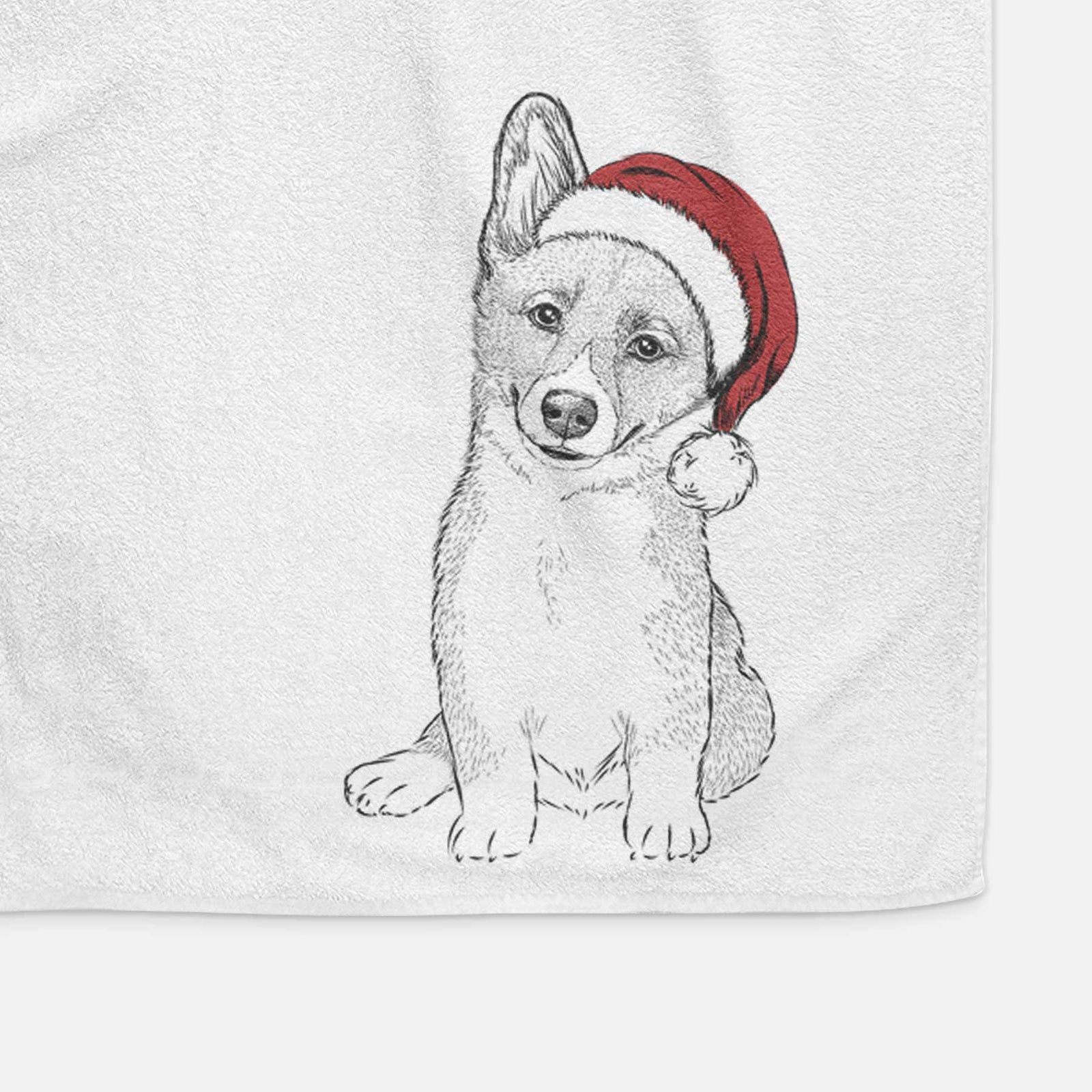 Toby the Corgi Puppy Decorative Hand Towel