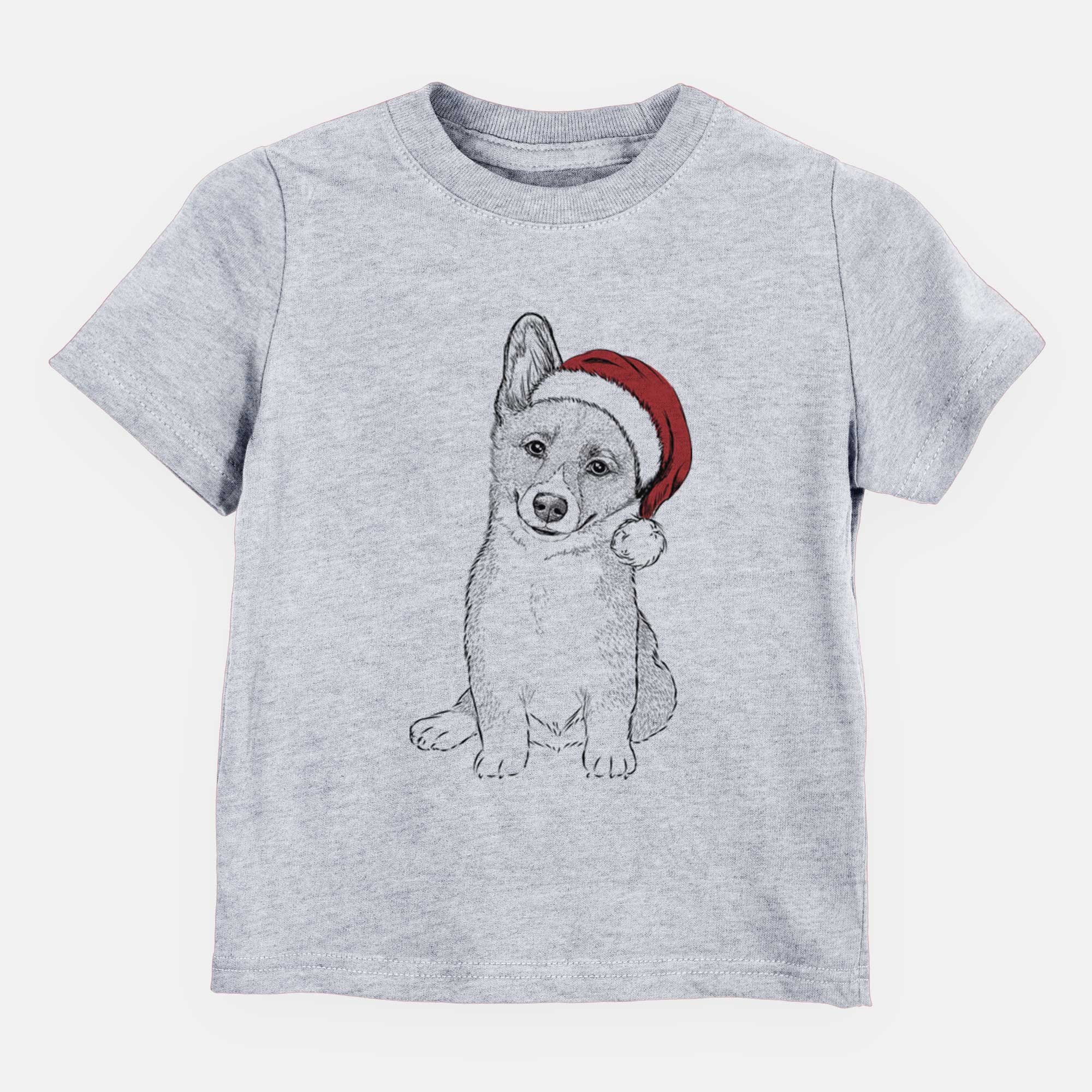 Santa Toby the Corgi Puppy - Kids/Youth/Toddler Shirt
