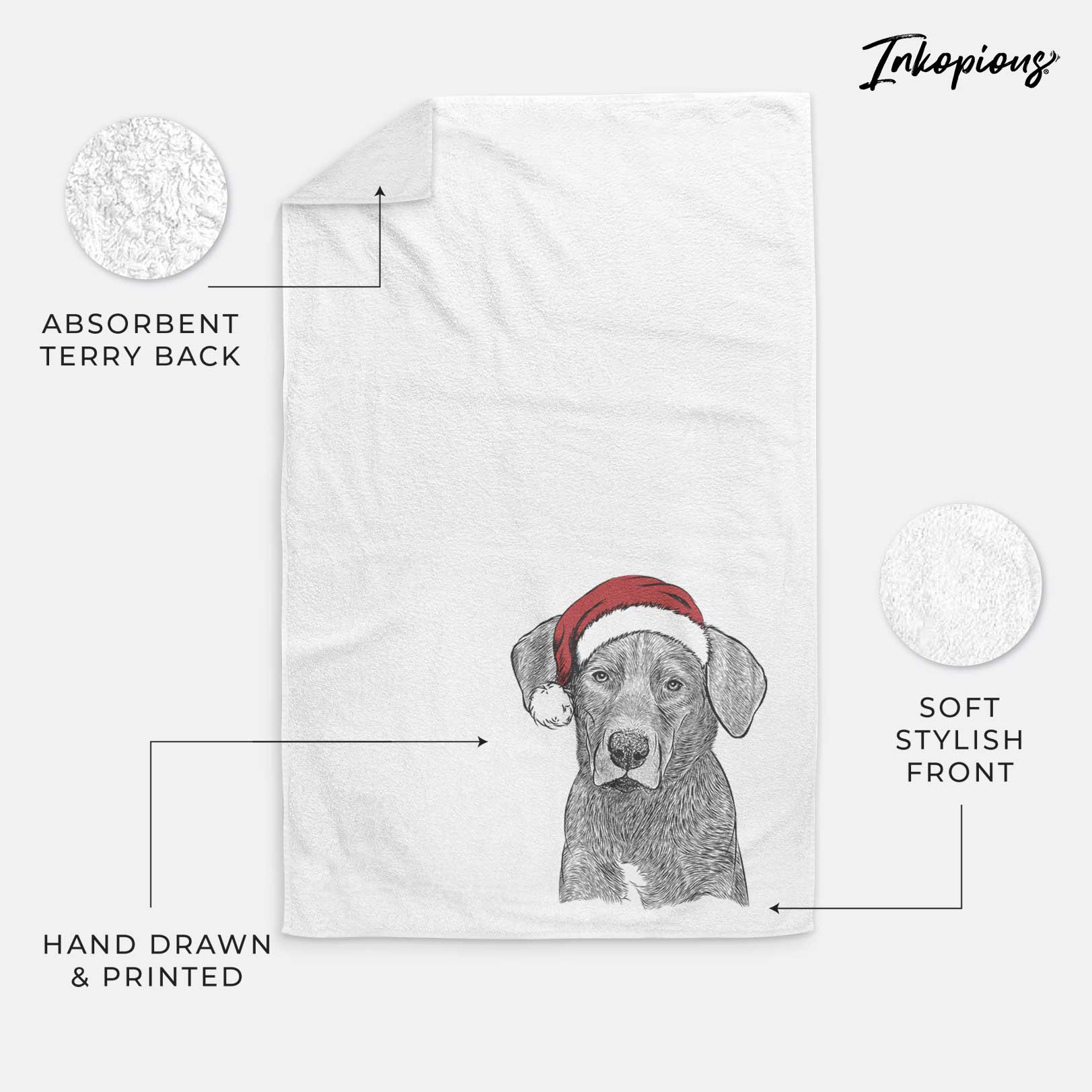 Tom the Lab Dane Mix Decorative Hand Towel