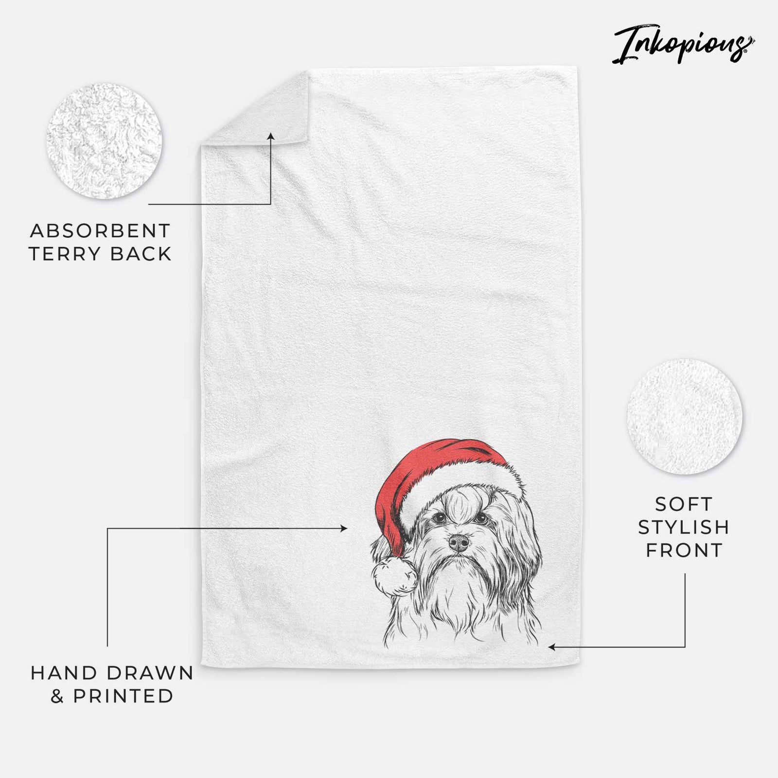 Tootsie the Lowchen Decorative Hand Towel