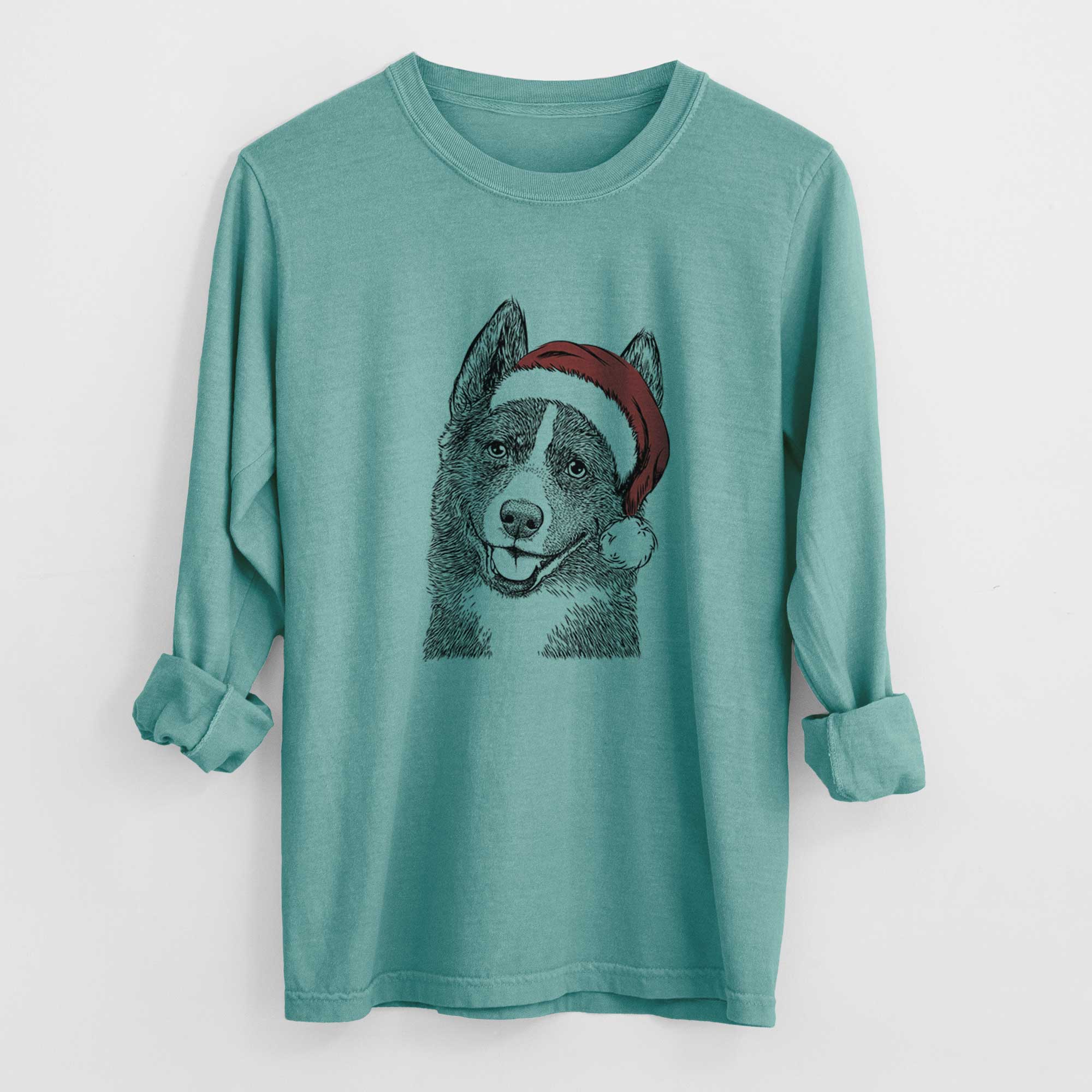 Santa Tosca the Karelian Bear Dog - Heavyweight 100% Cotton Long Sleeve