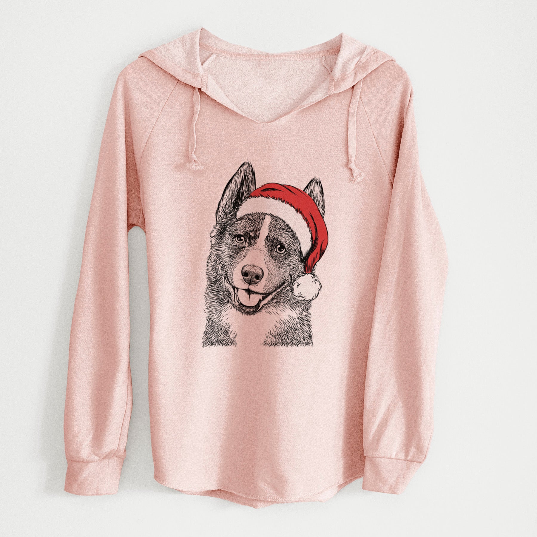 Santa Tosca the Karelian Bear Dog - Cali Wave Hooded Sweatshirt