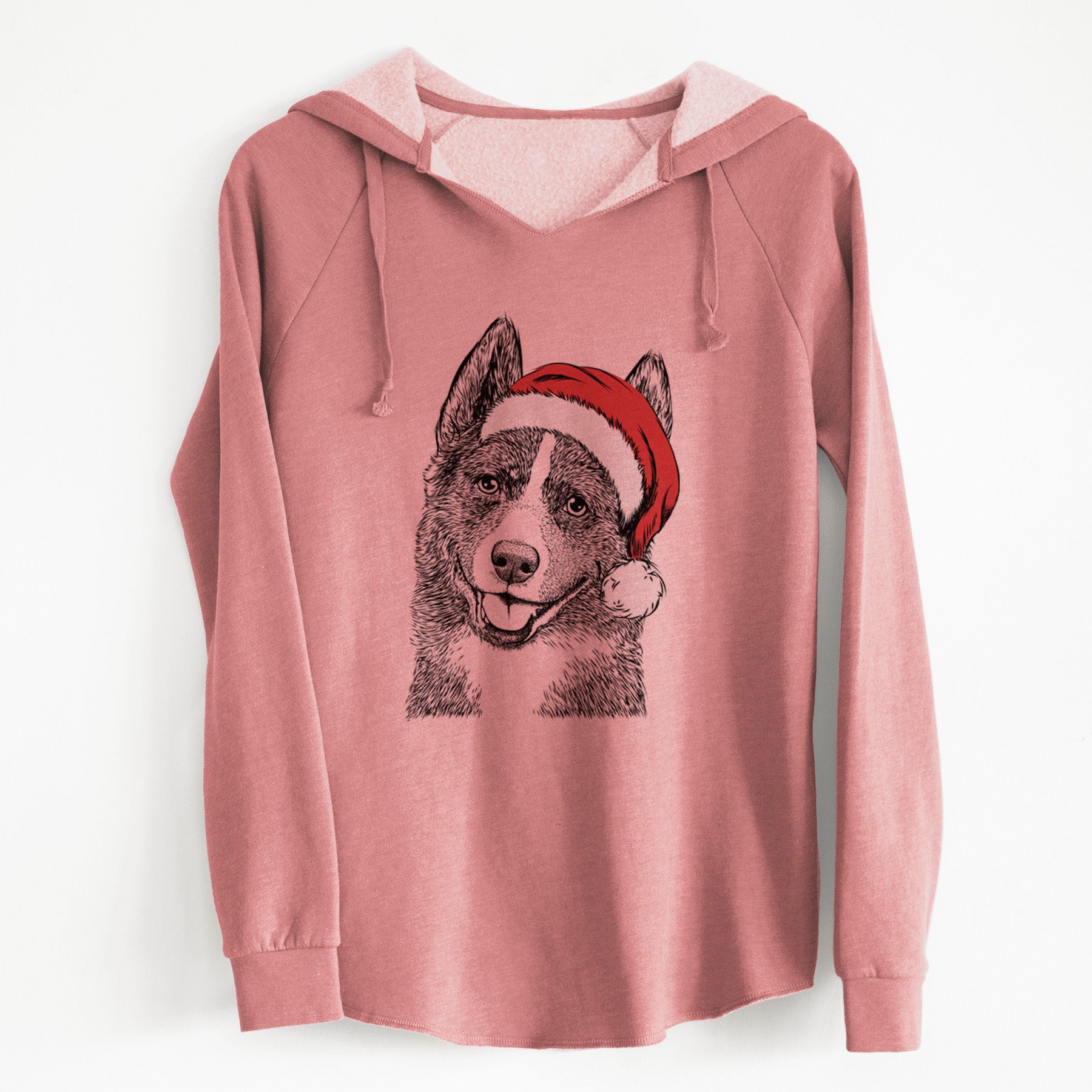 Santa Tosca the Karelian Bear Dog - Cali Wave Hooded Sweatshirt