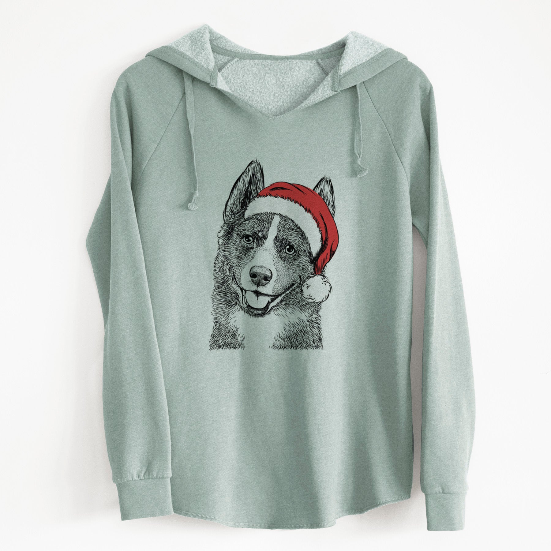 Santa Tosca the Karelian Bear Dog - Cali Wave Hooded Sweatshirt