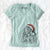 Santa Trinket the Tibetan Terrier - Women's V-neck Shirt