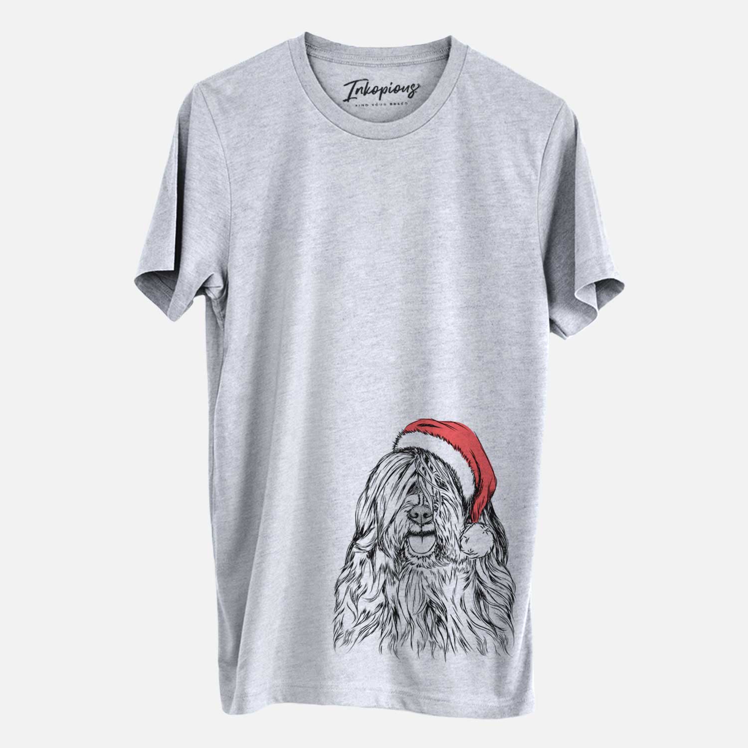 Santa Trinket the Tibetan Terrier - Unisex Crewneck