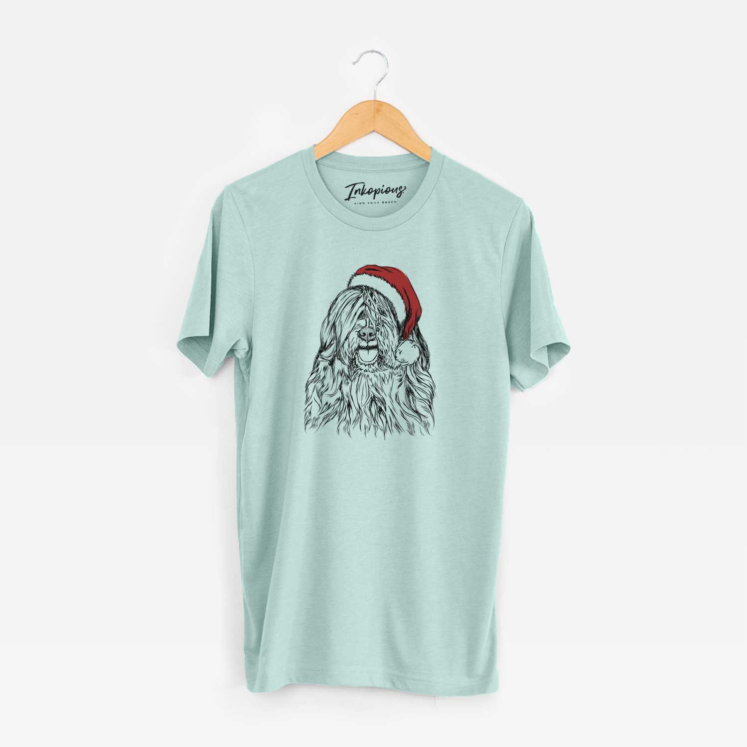 Santa Trinket the Tibetan Terrier - Unisex Crewneck