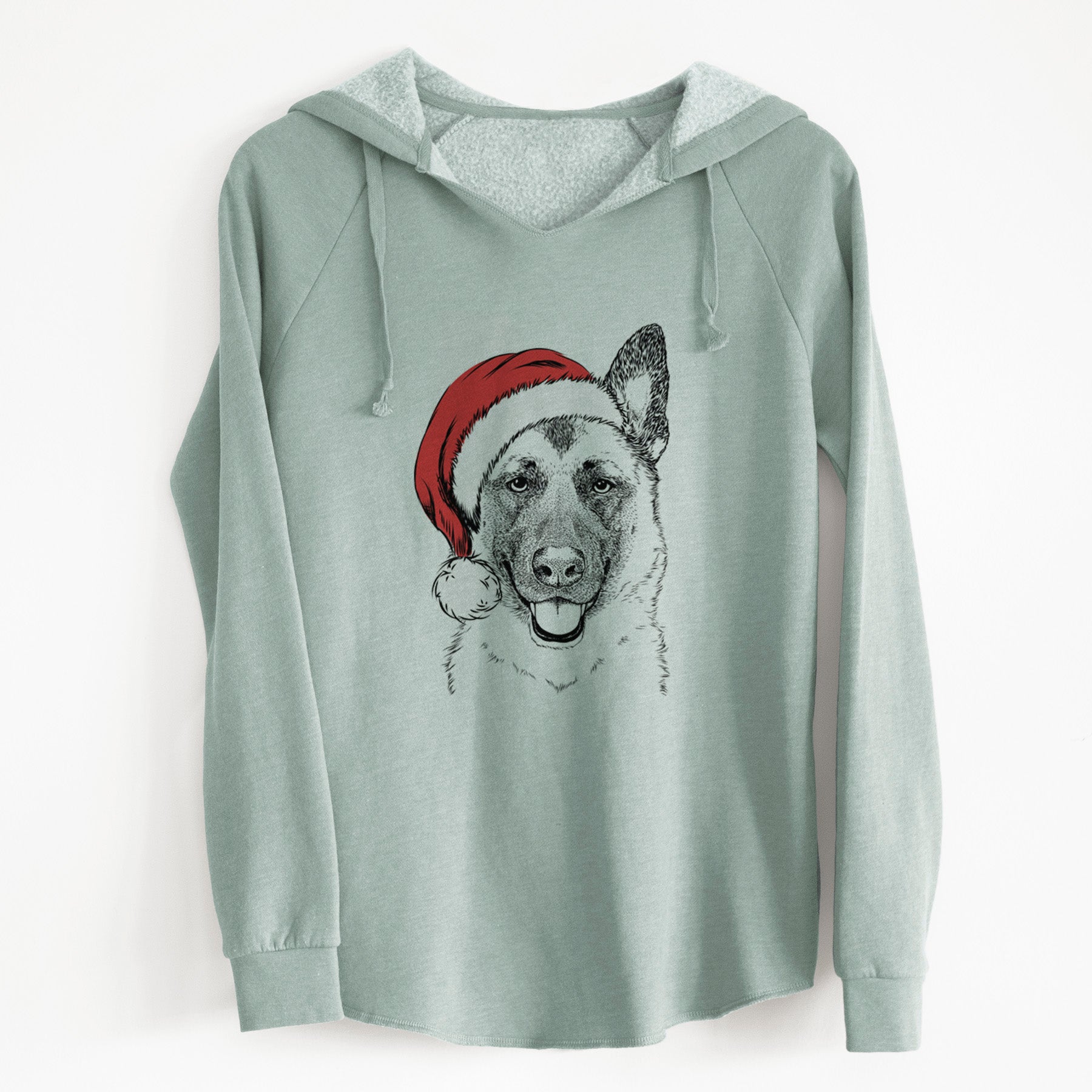 Santa Trooper the German Shepherd - Cali Wave Hooded Sweatshirt