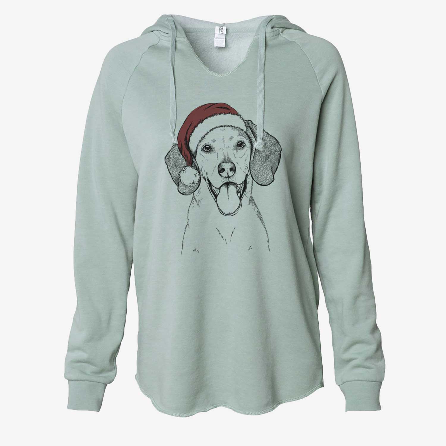 Trooper the Hound Mix - Cali Wave Hooded Sweatshirt