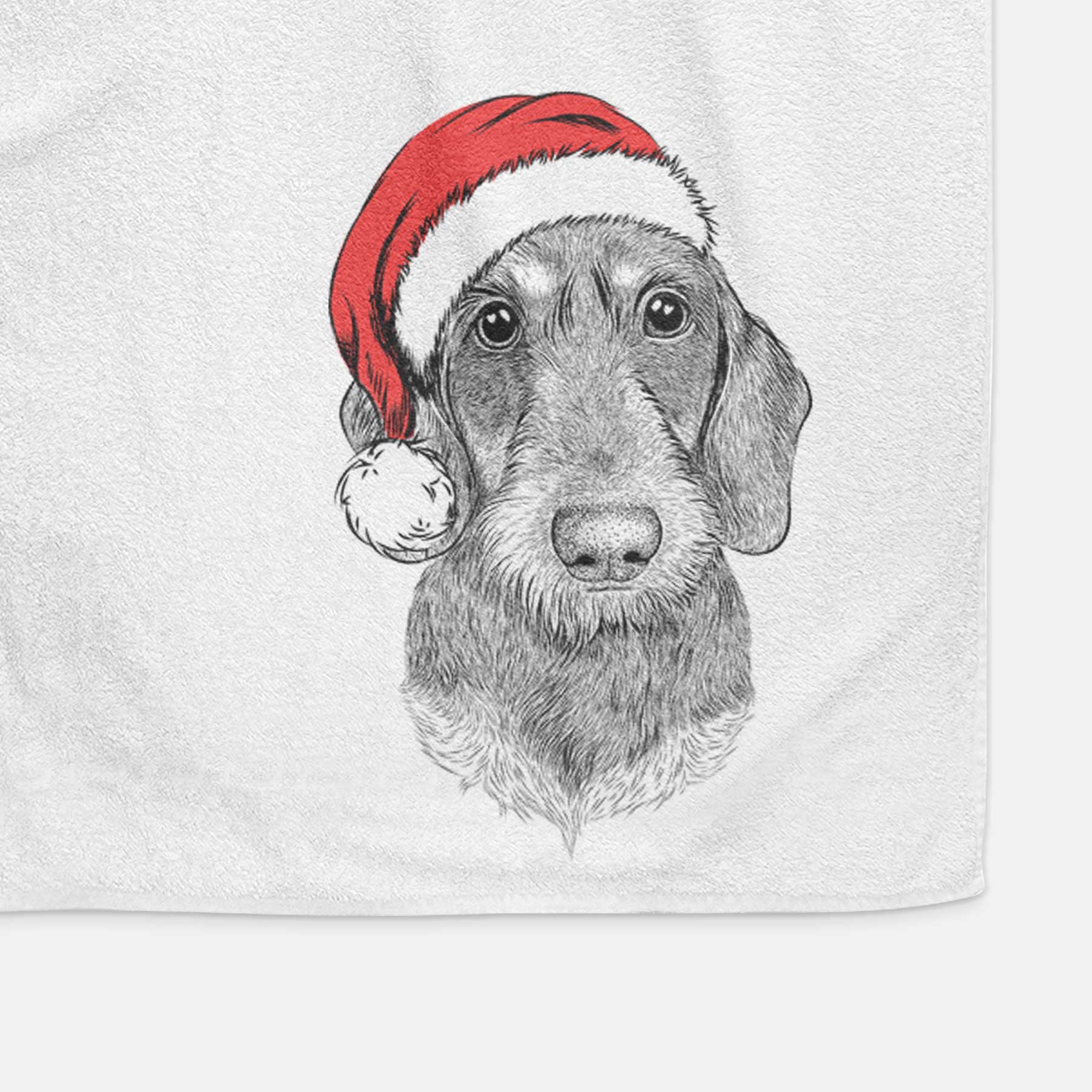 Truman the Wirehaired Dachshund Decorative Hand Towel