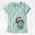 Santa Truman the Wirehaired Dachshund - Women's V-neck Shirt