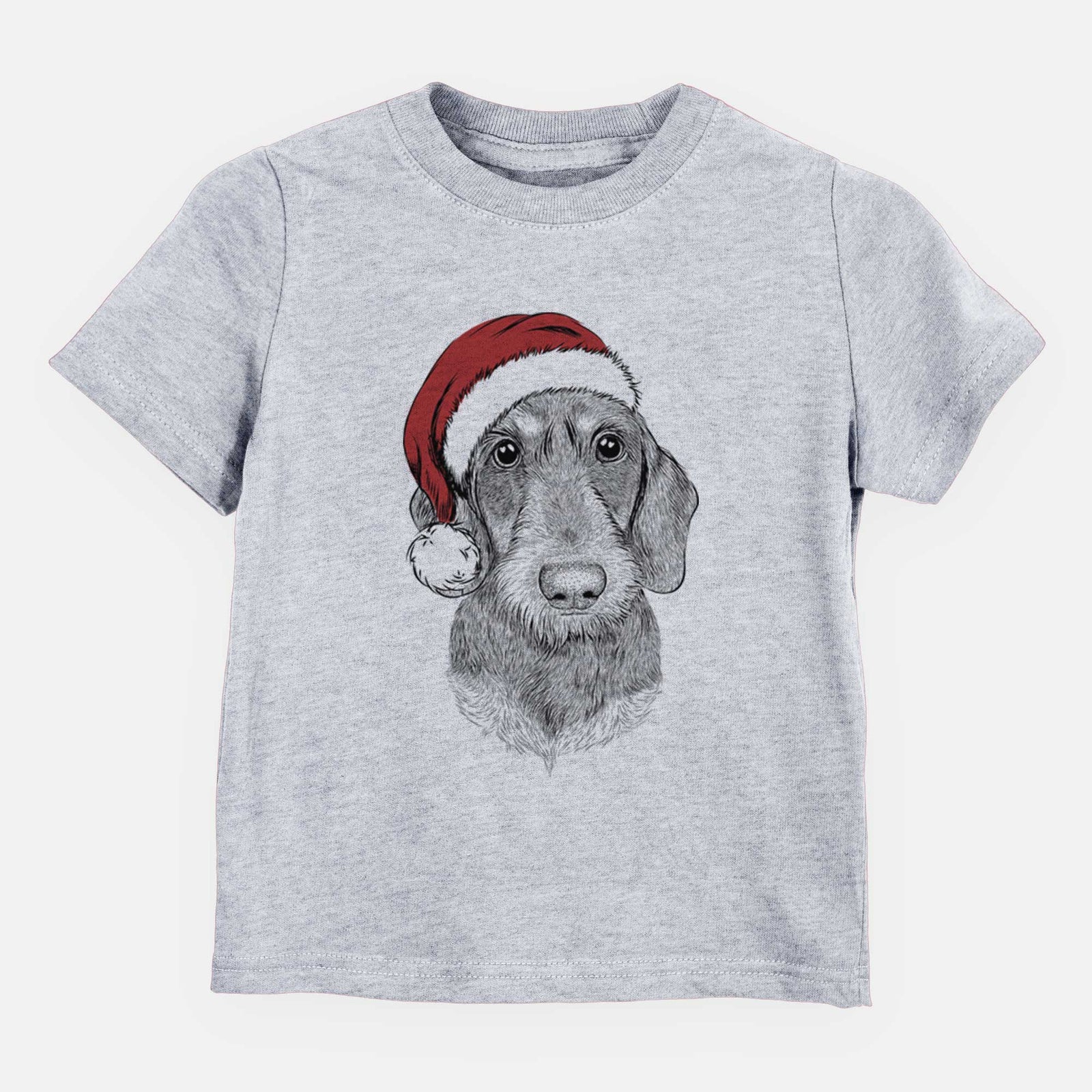 Santa Truman the Wirehaired Dachshund - Kids/Youth/Toddler Shirt
