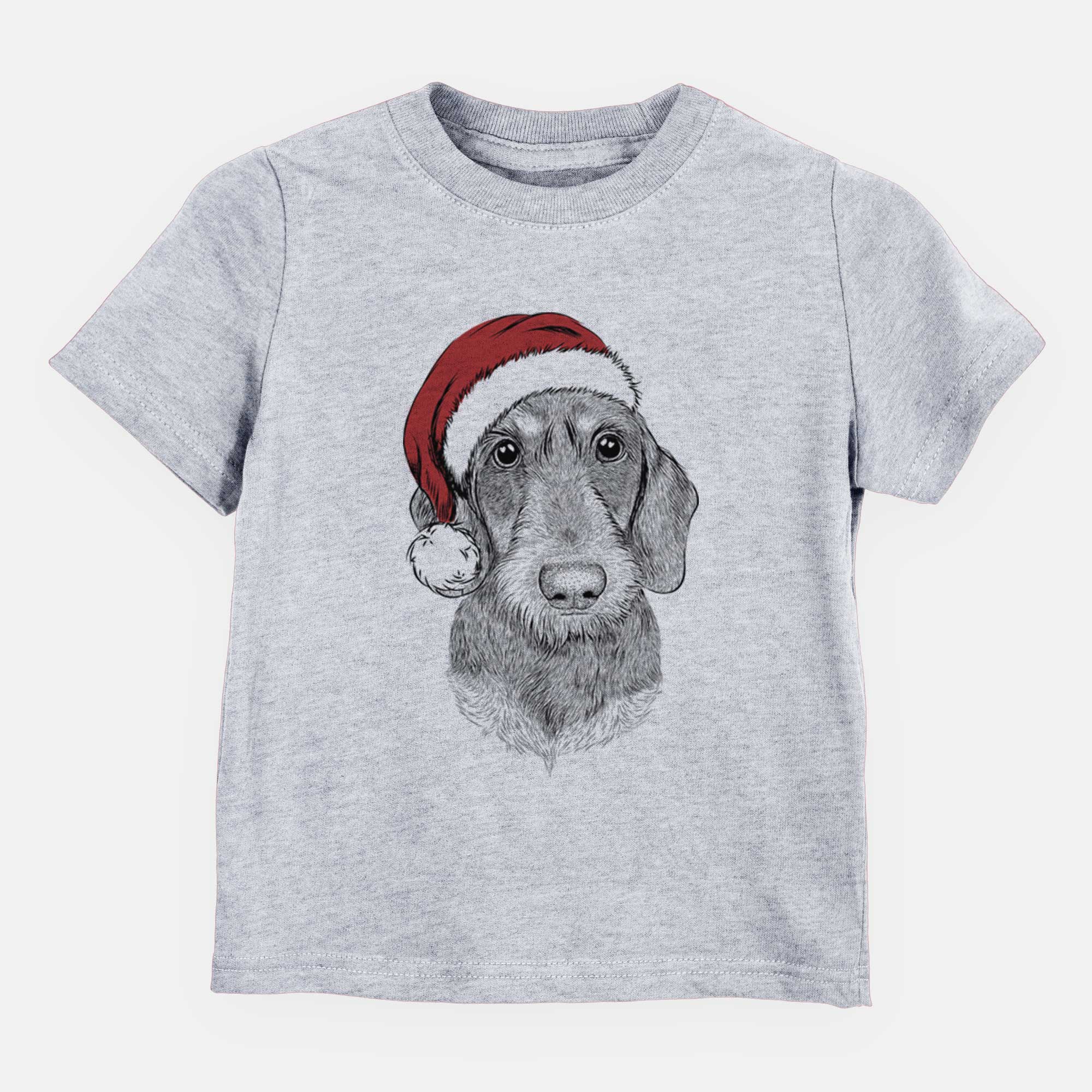 Santa Truman the Wirehaired Dachshund - Kids/Youth/Toddler Shirt