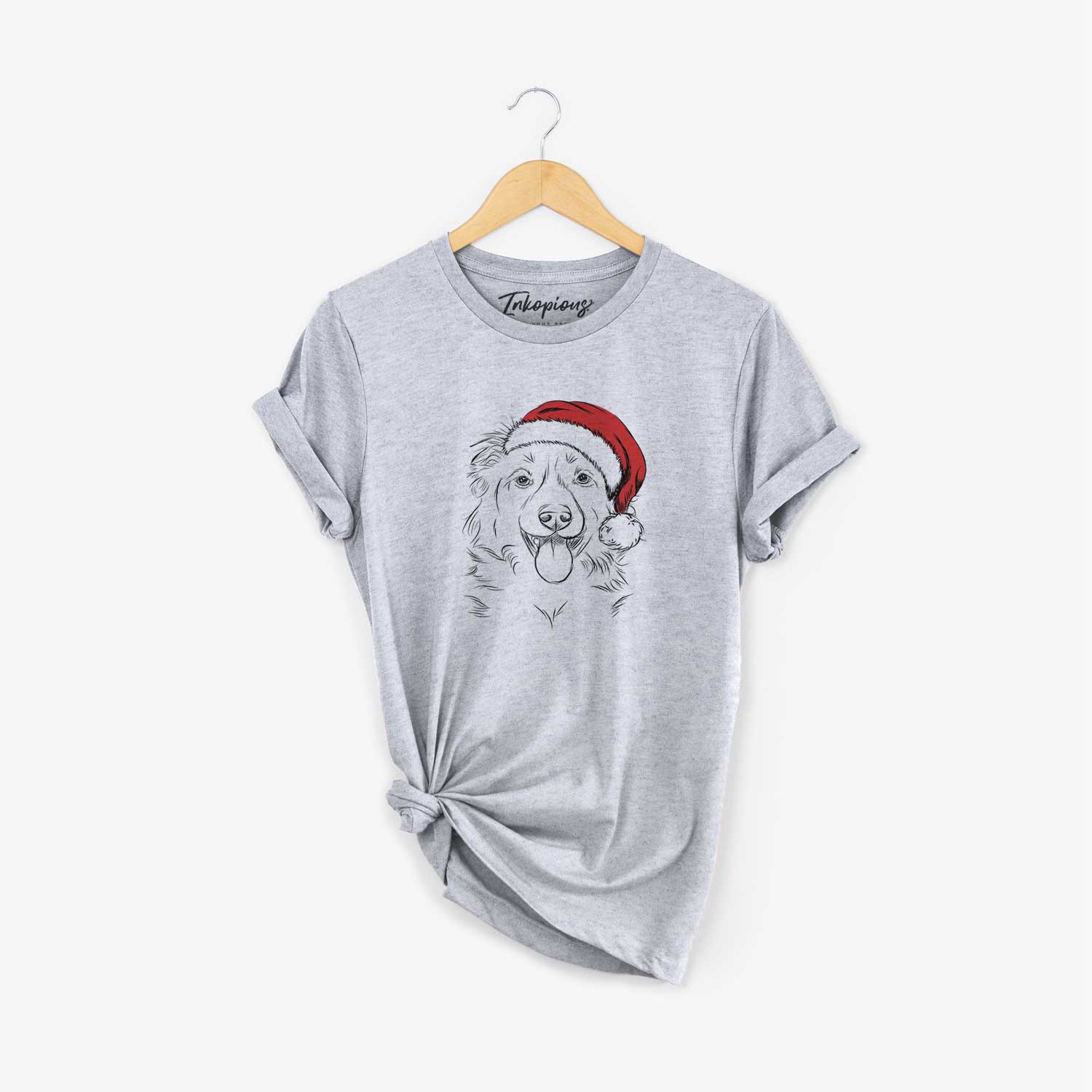 Santa Tucker the Collie Shepherd - Unisex Crewneck