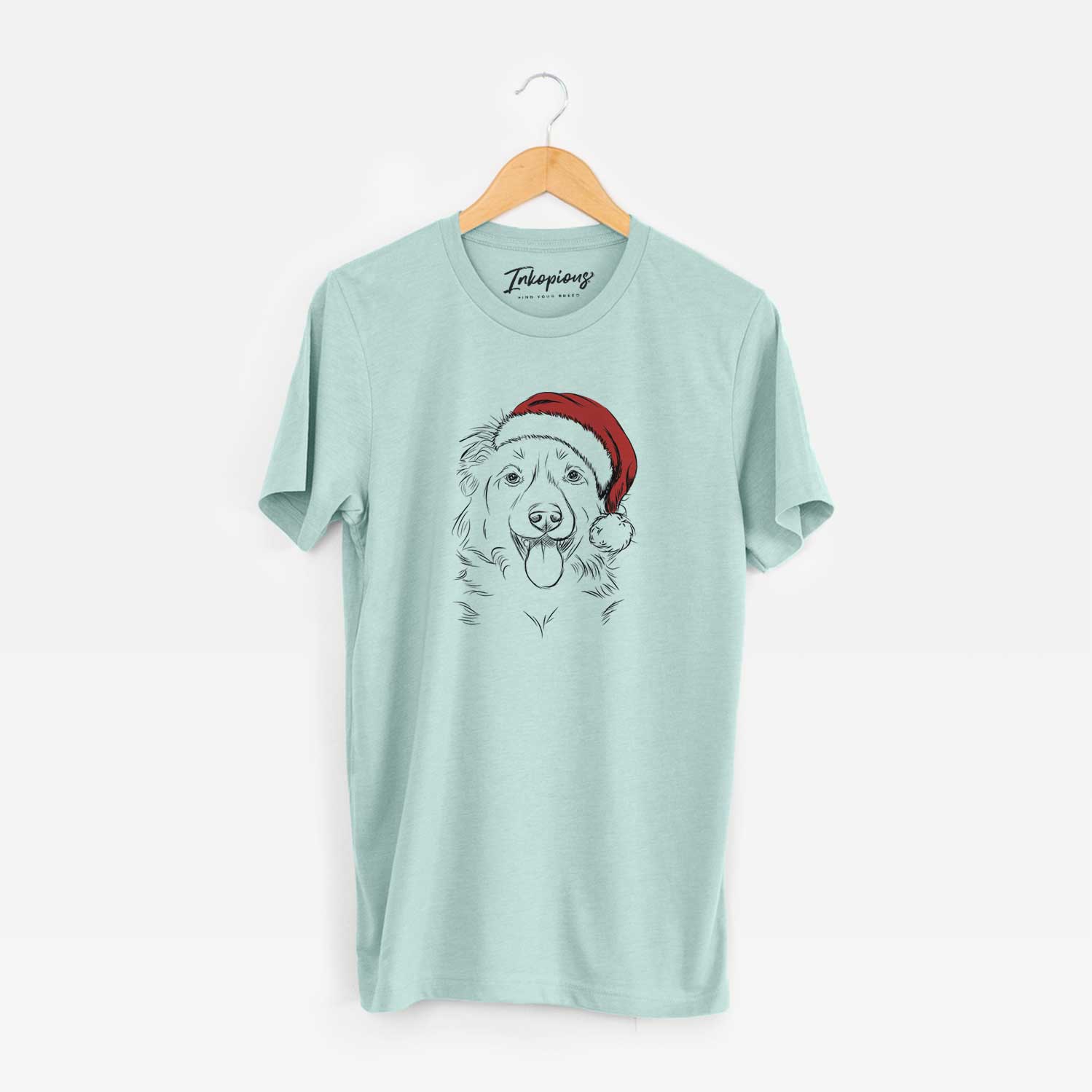 Santa Tucker the Collie Shepherd - Unisex Crewneck