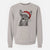 Santa Tucker the Australian Kelpie - Unisex Pigment Dyed Crew Sweatshirt