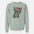 Santa Tucker the Australian Kelpie - Unisex Pigment Dyed Crew Sweatshirt