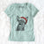 Santa Tucker the Australian Kelpie - Women's V-neck Shirt