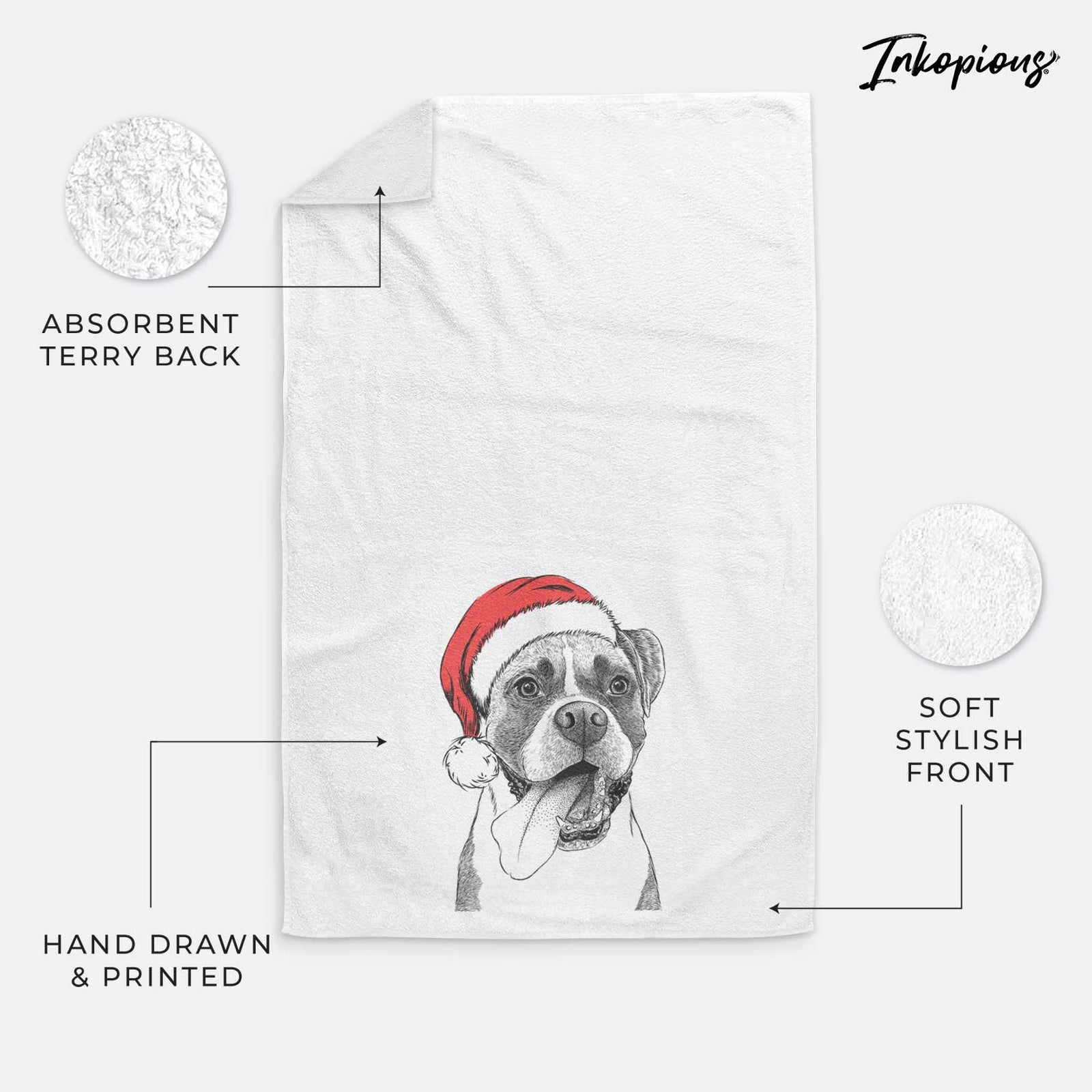 Tuckeroo the Boxer Decorative Hand Towel