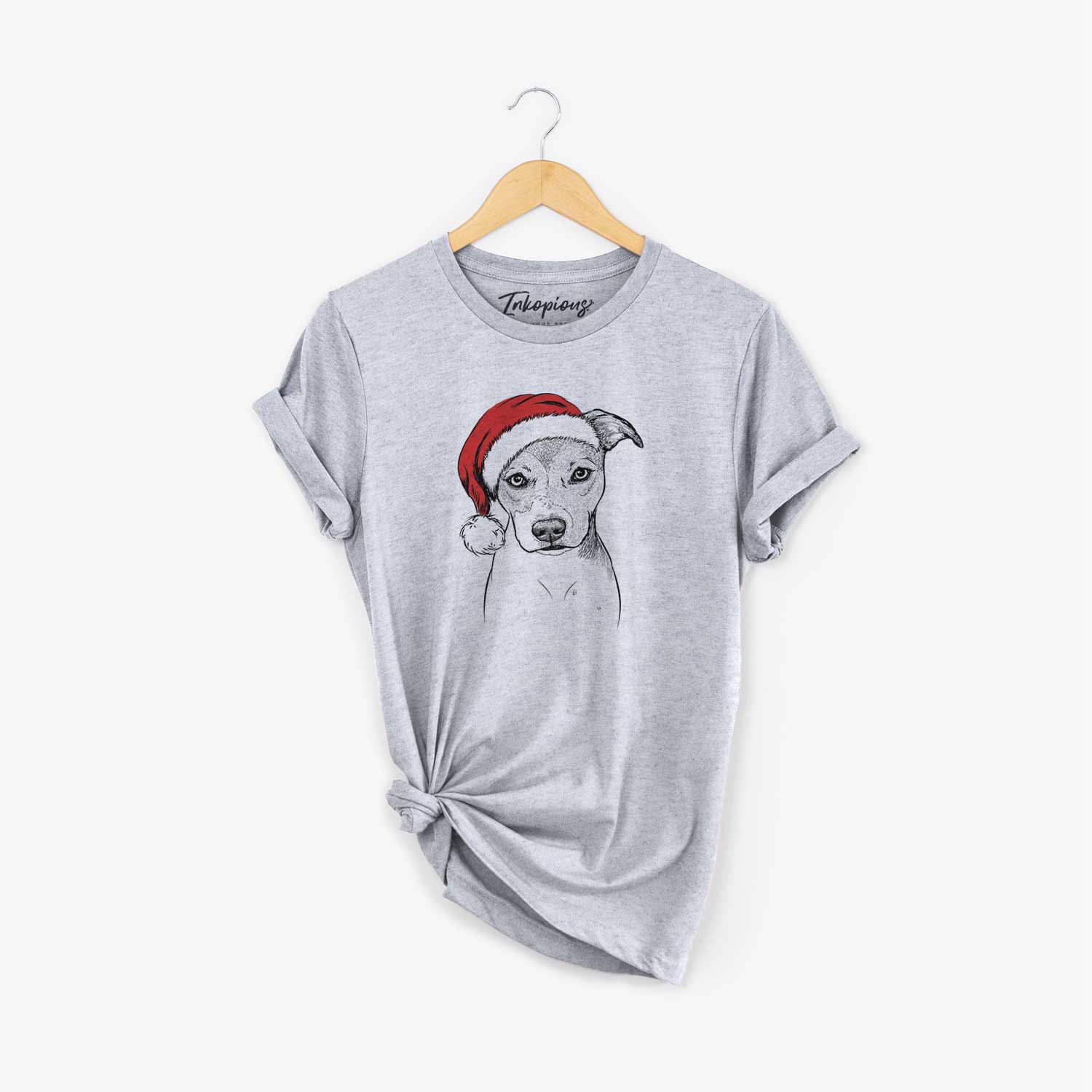 Santa Tula the American Staffordshire Terrier Heeler Mix - Unisex Crewneck