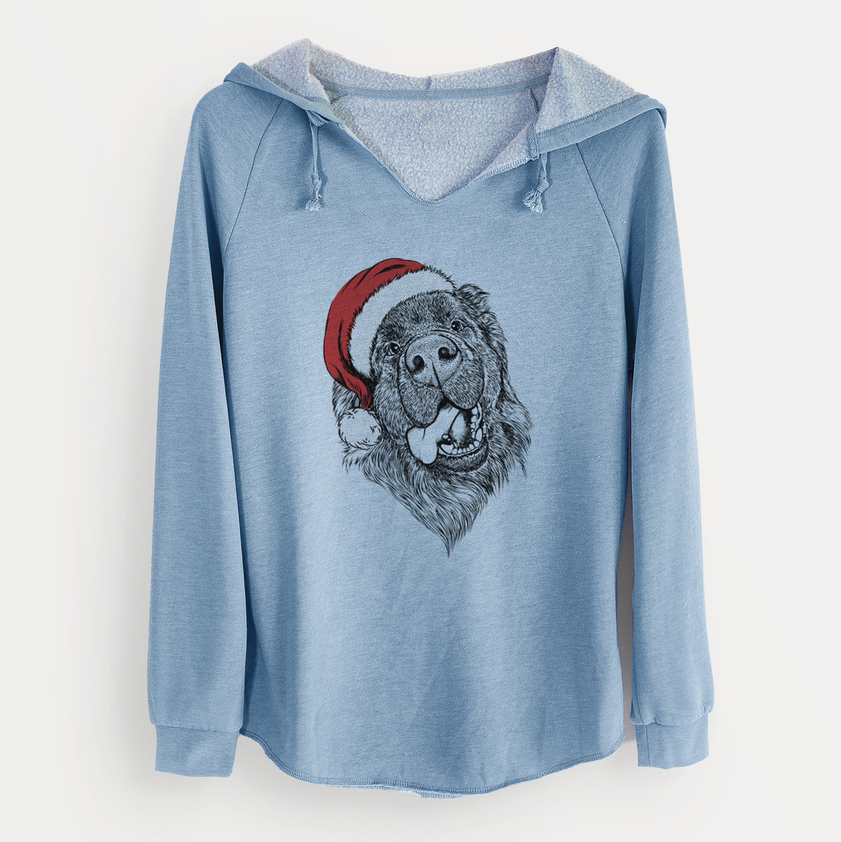 Santa Tuna the Newfoundland - Cali Wave Hooded Sweatshirt