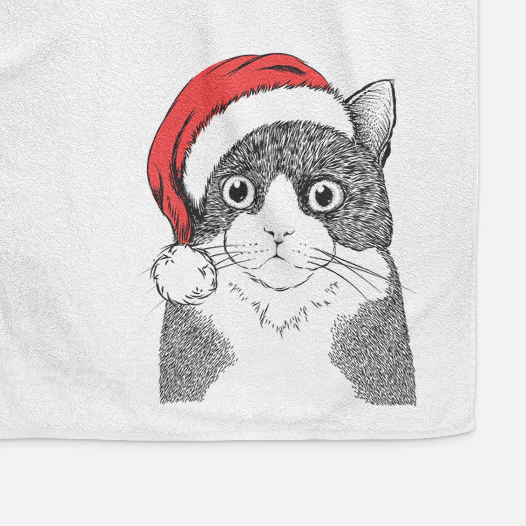 Tux the Tuxedo Cat Decorative Hand Towel