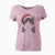 Santa Tux the Tuxedo Cat - Women's V-neck Shirt