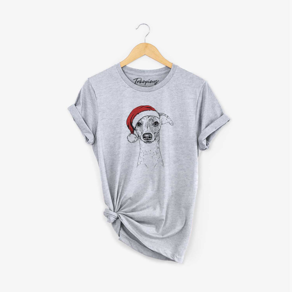 Santa Twiggy the Whippet - Unisex Crewneck