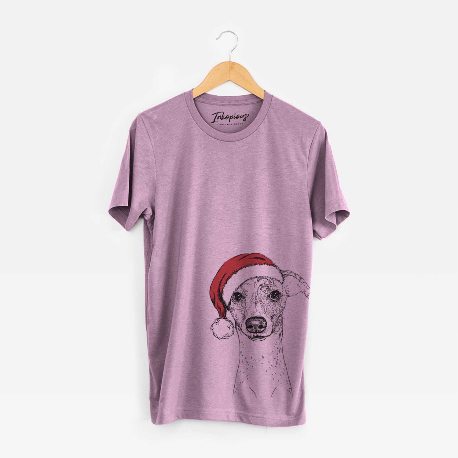 Santa Twiggy the Whippet - Unisex Crewneck