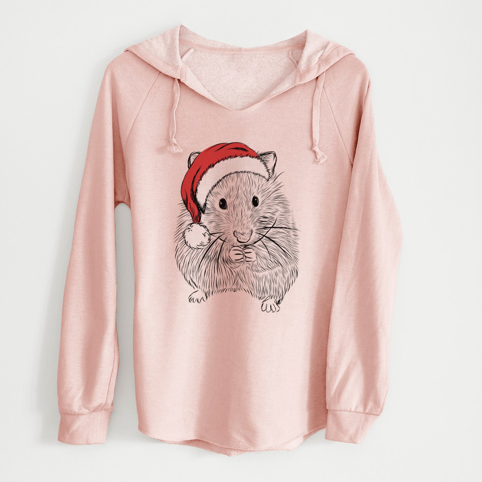 Santa Twitch the Hamster - Cali Wave Hooded Sweatshirt