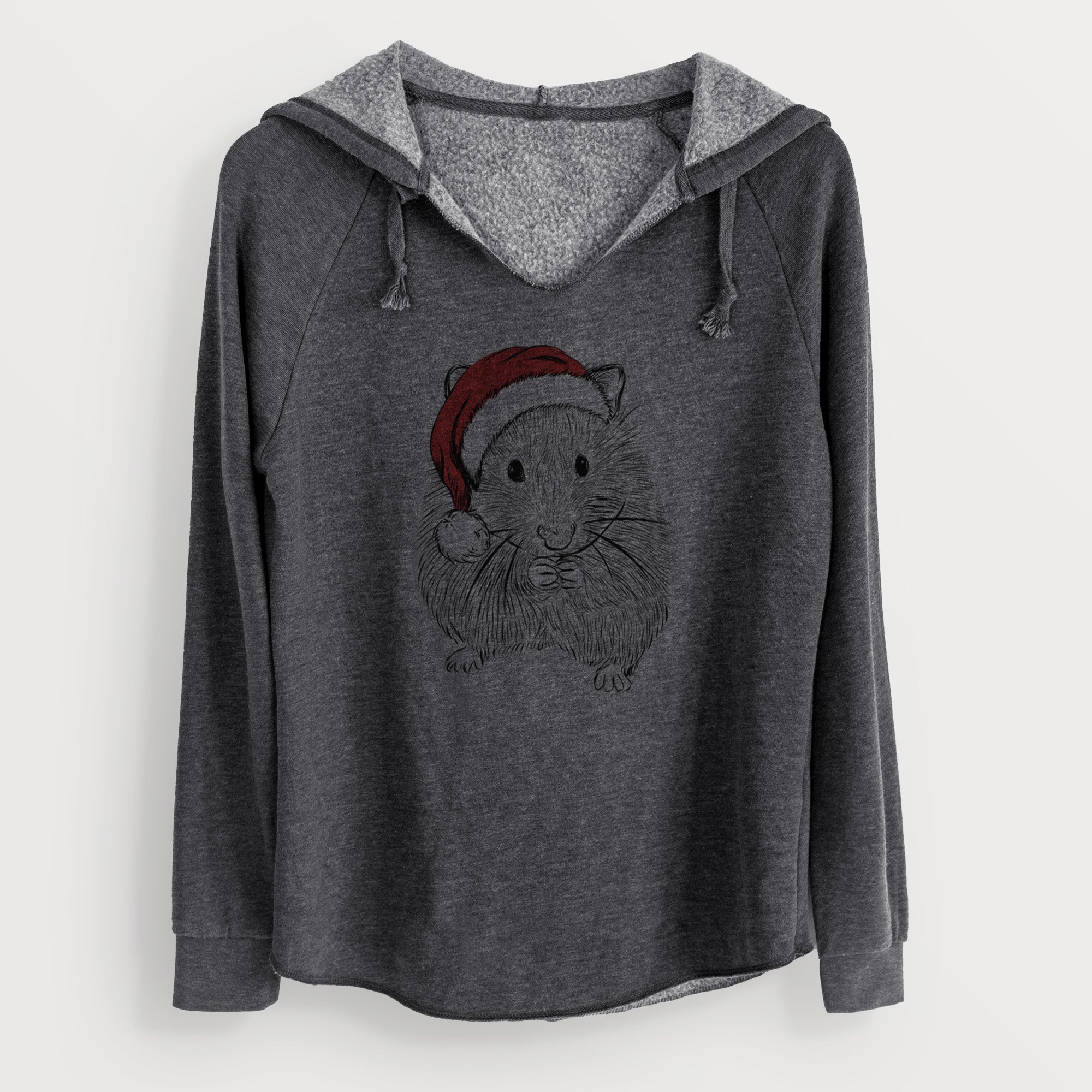 Santa Twitch the Hamster - Cali Wave Hooded Sweatshirt