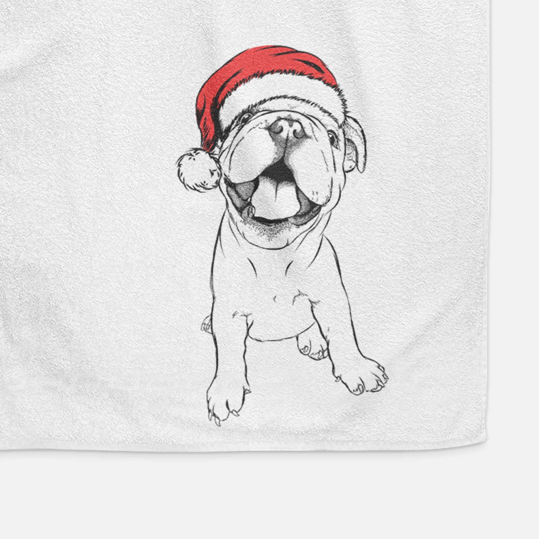 Tyke the English Bulldog Decorative Hand Towel