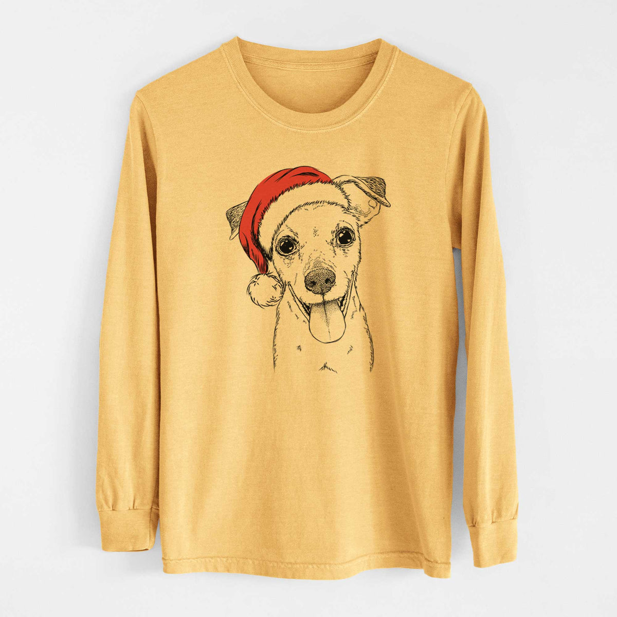Santa Tyler the Mixed Breed - Heavyweight 100% Cotton Long Sleeve