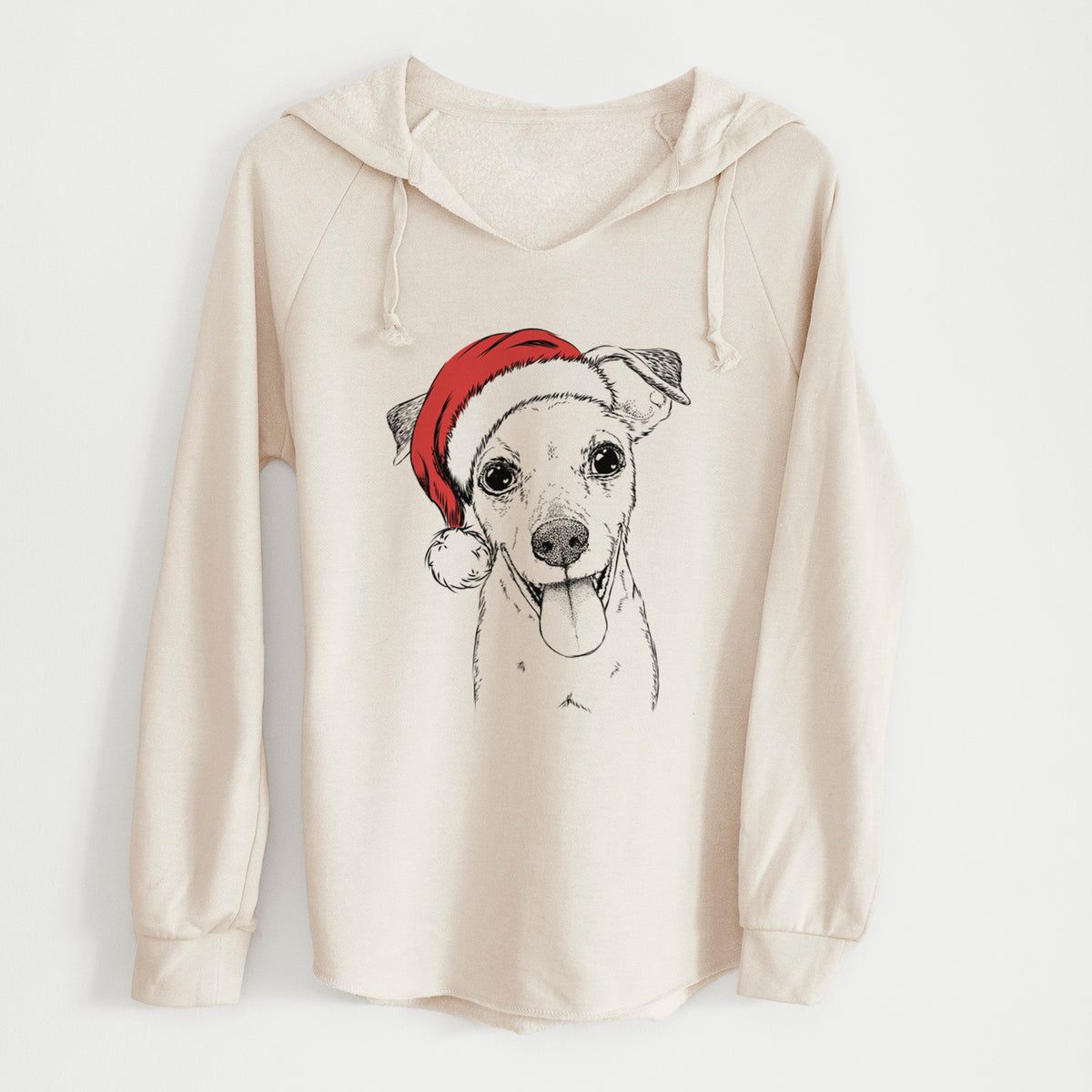 Santa Tyler the Mixed Breed - Cali Wave Hooded Sweatshirt